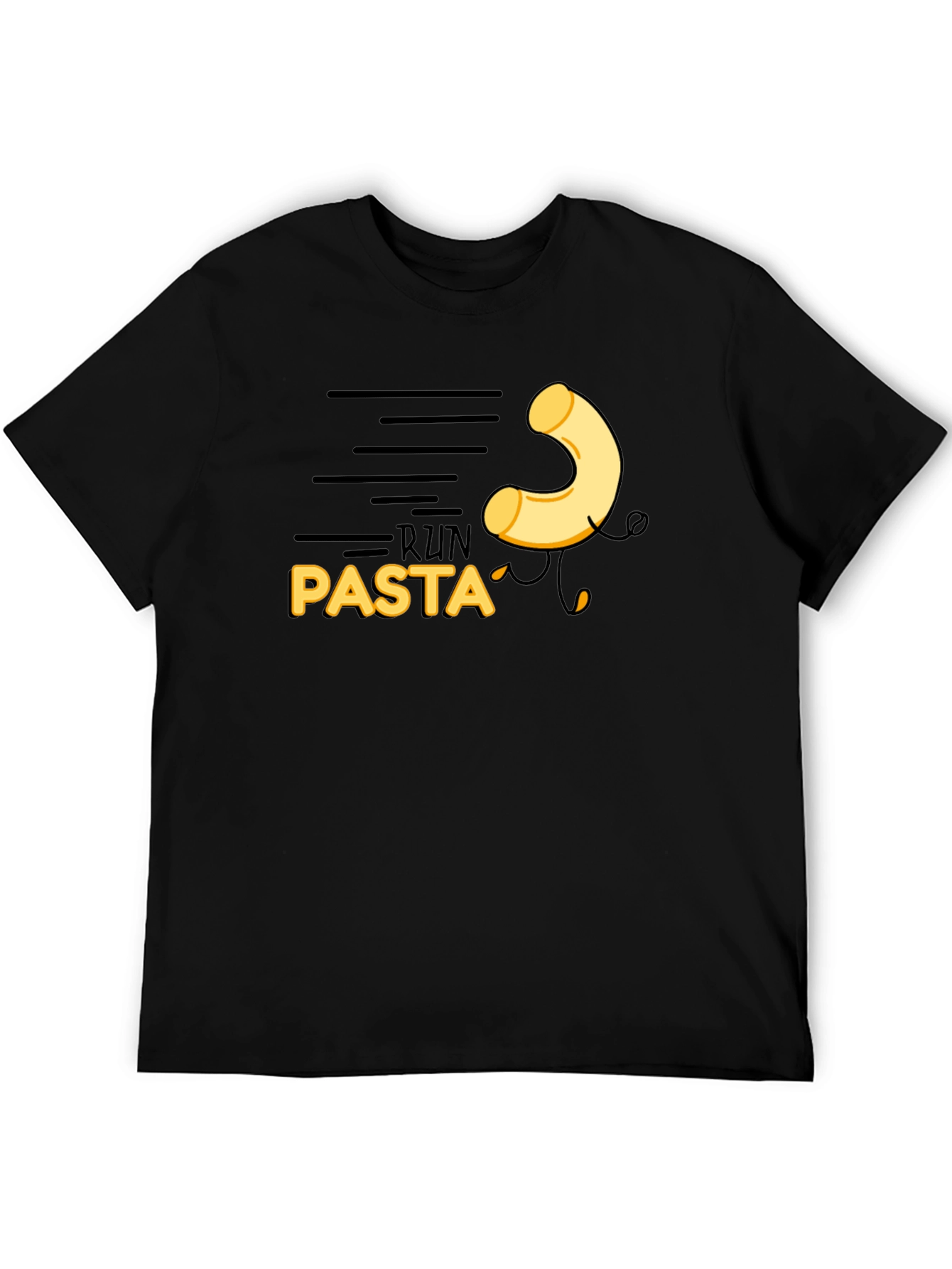 Black Run Pasta Black T-Shirt view 5