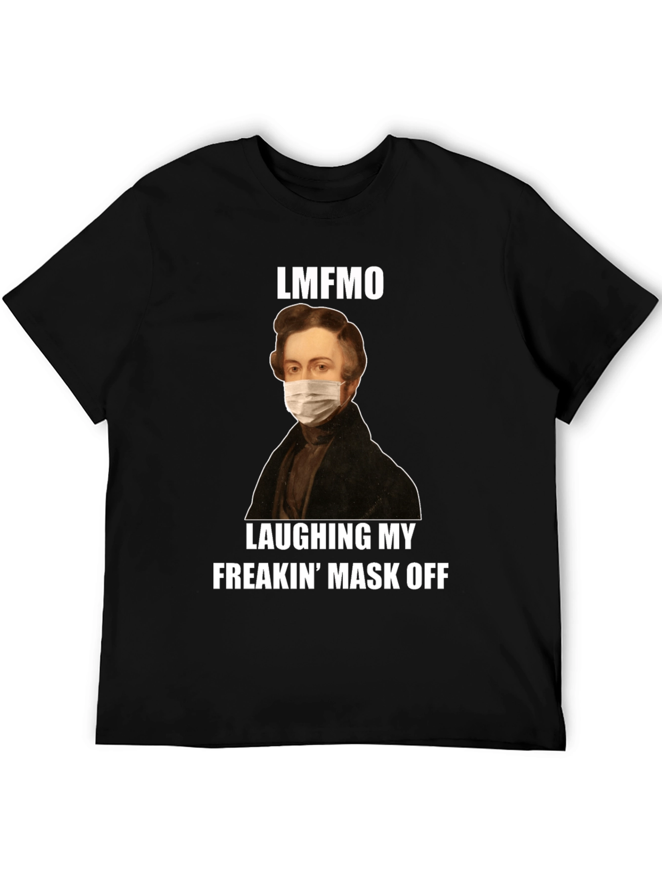 Black LMFAO Mask Off T-Shirt - Funny Novelty Tee view 5