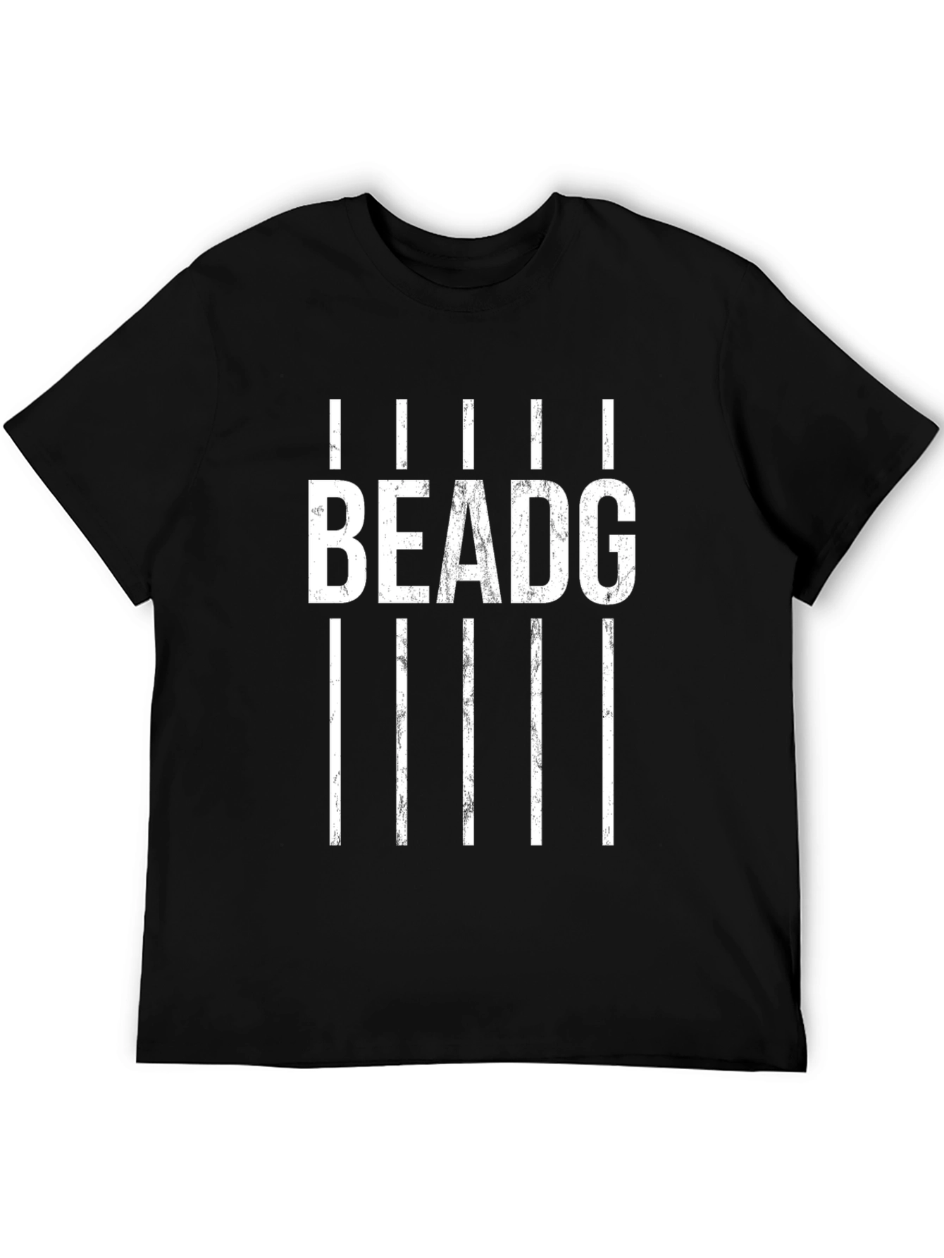 Black BEADG Graphic Print T-Shirt - Stylish Black Tee view 5