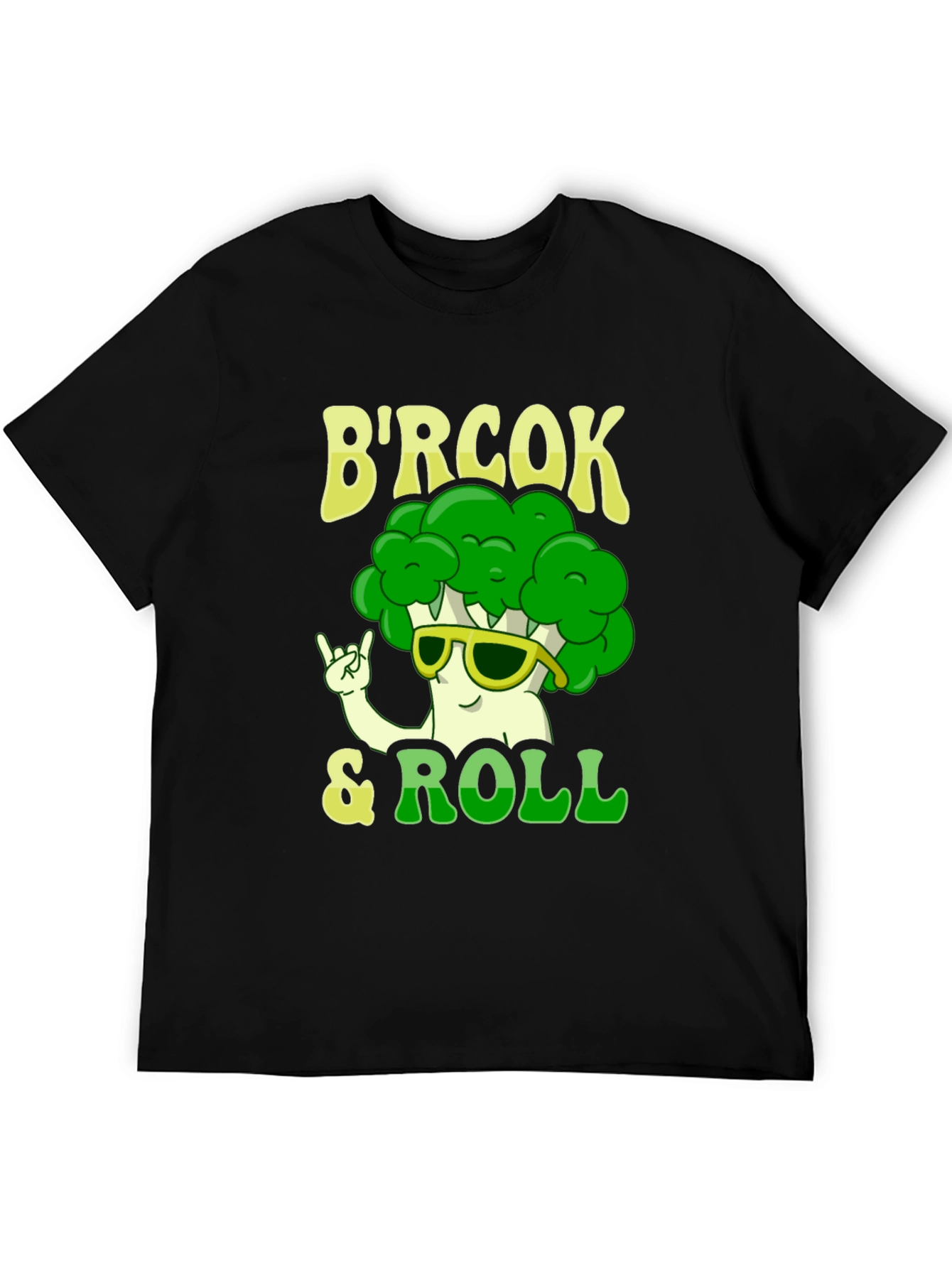 Black B'rock & Roll Broccoli T-Shirt view 5