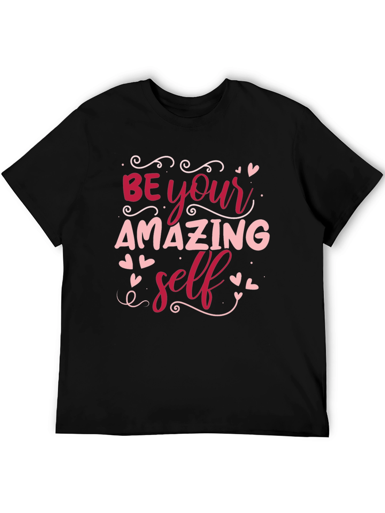 Black Be Your Amazing Self Black T-Shirt view 5
