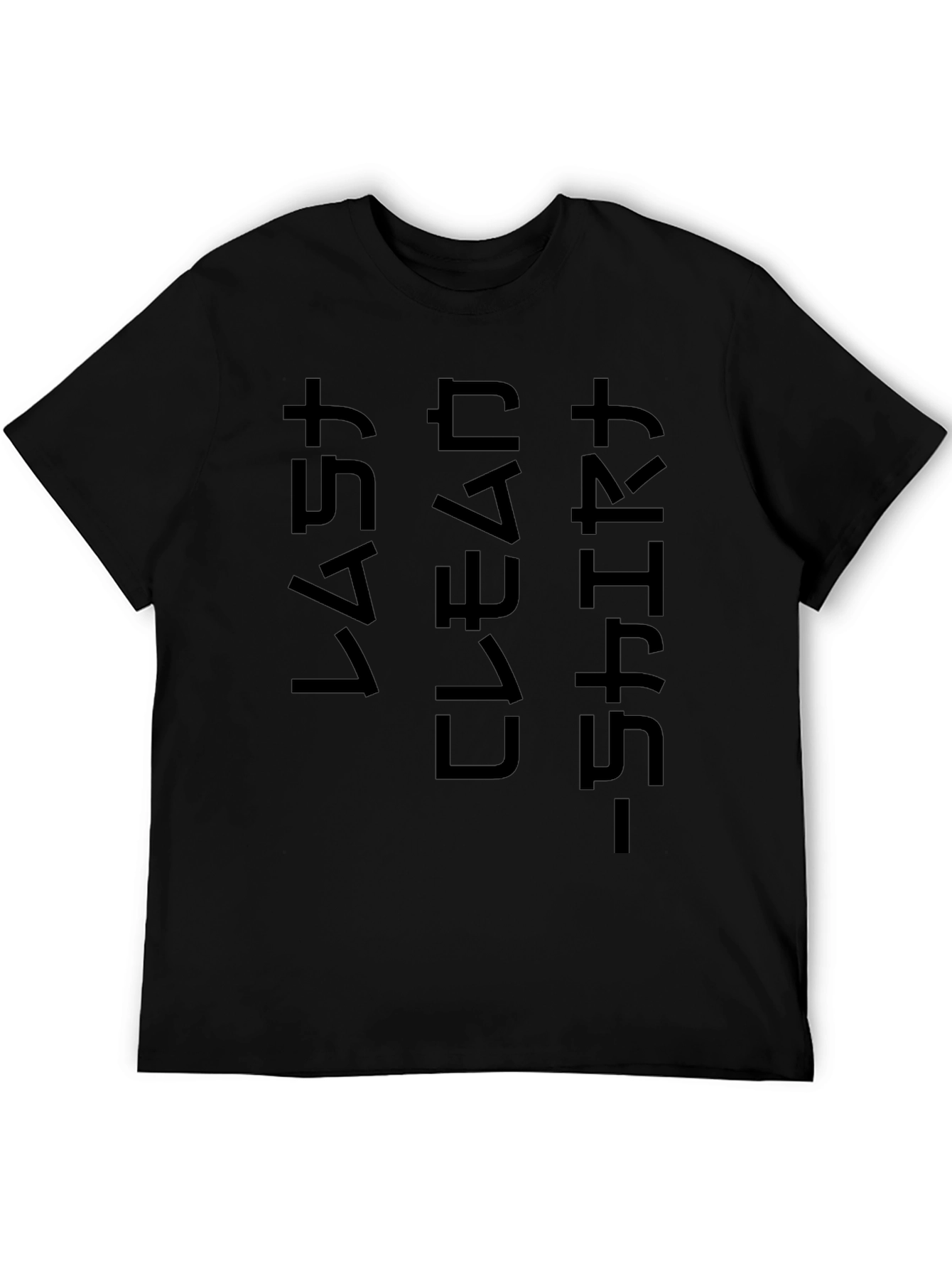 Black Last Clean Shirt Graphic Tee - Black view 5
