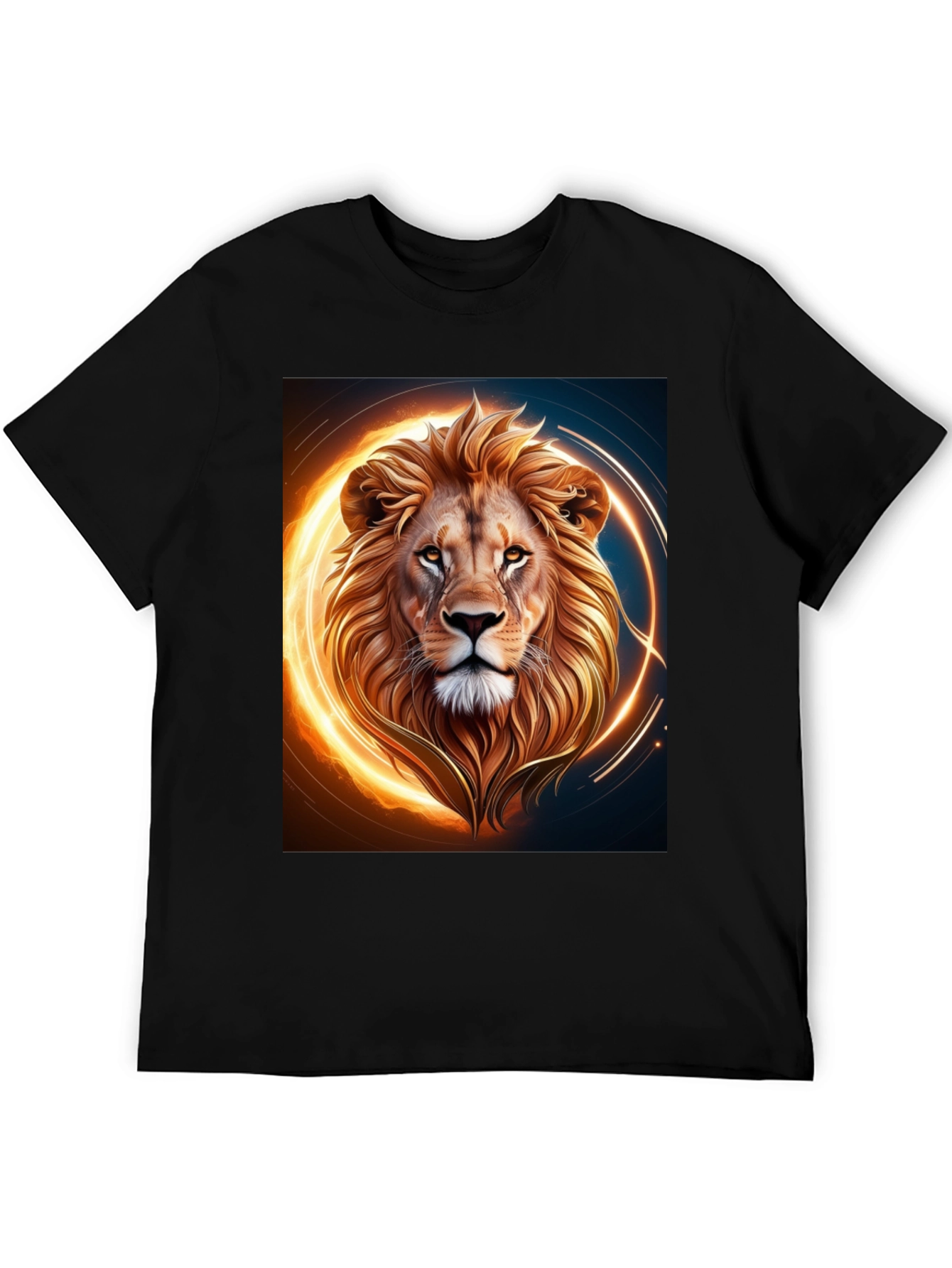 Black Lion Graphic Tee - Bold & Striking Design view 5