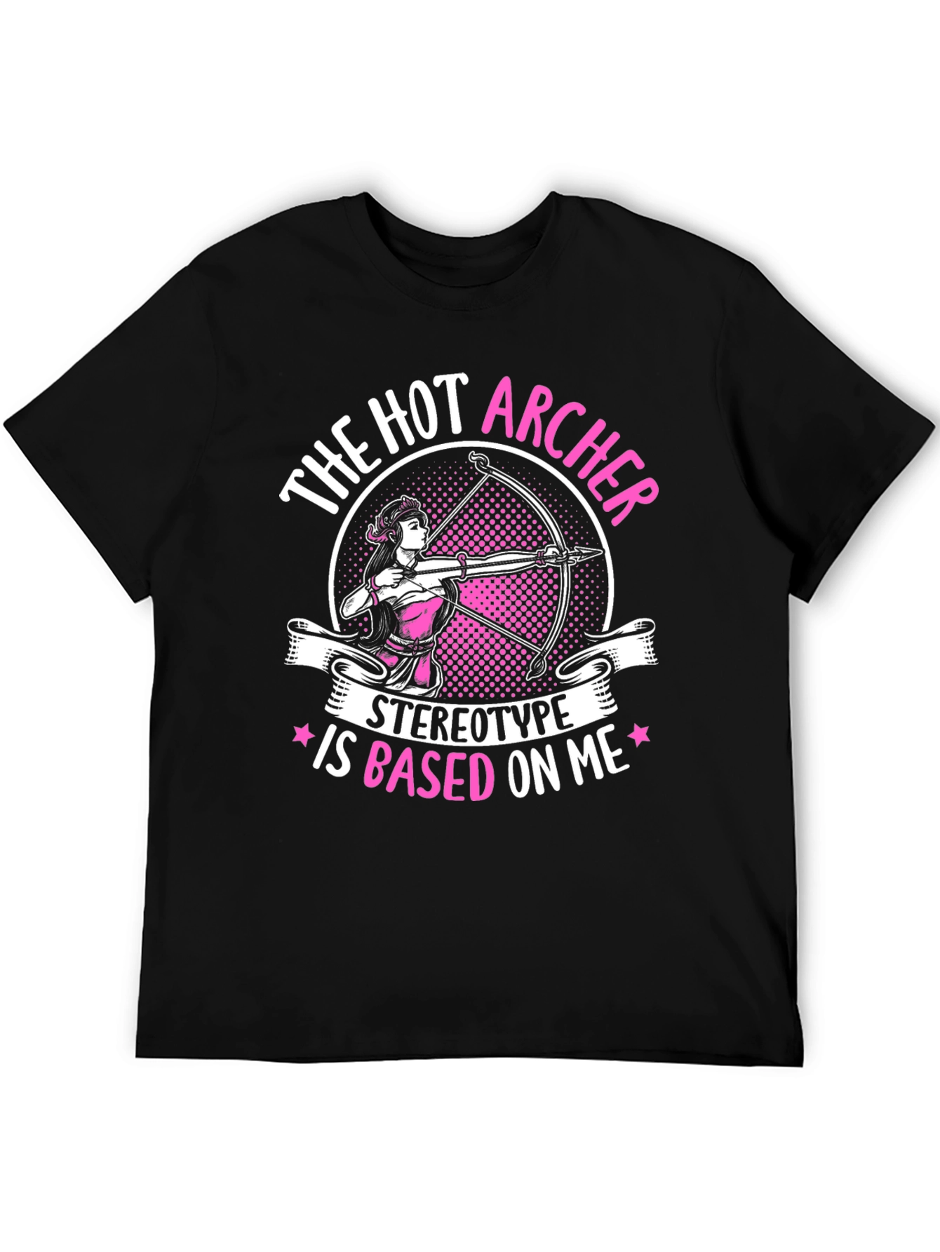 Black Hot Archer T-Shirt - Stereotype Based On Me Tee view 5