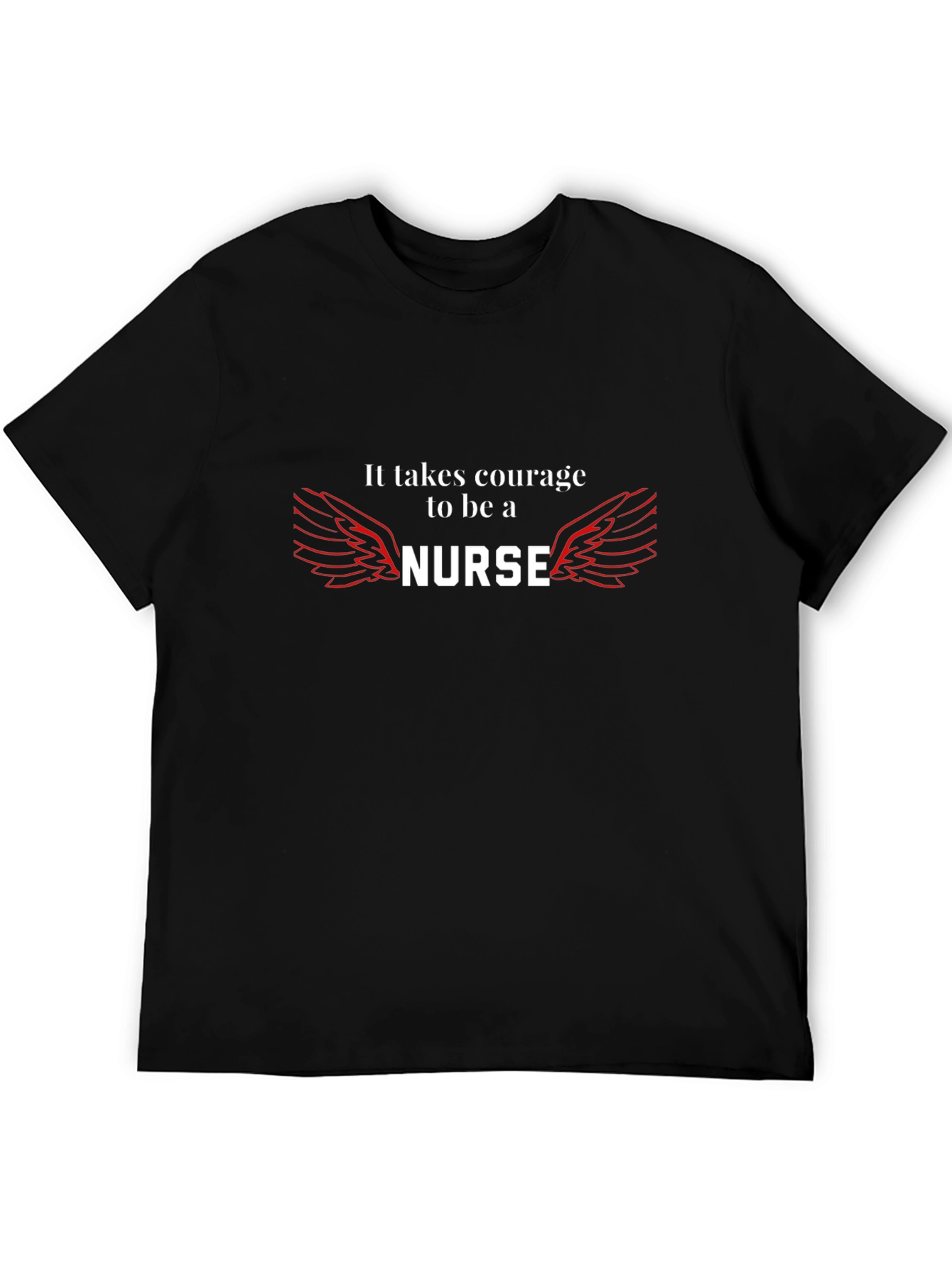 Black Courage Nurse Graphic Tee view 5