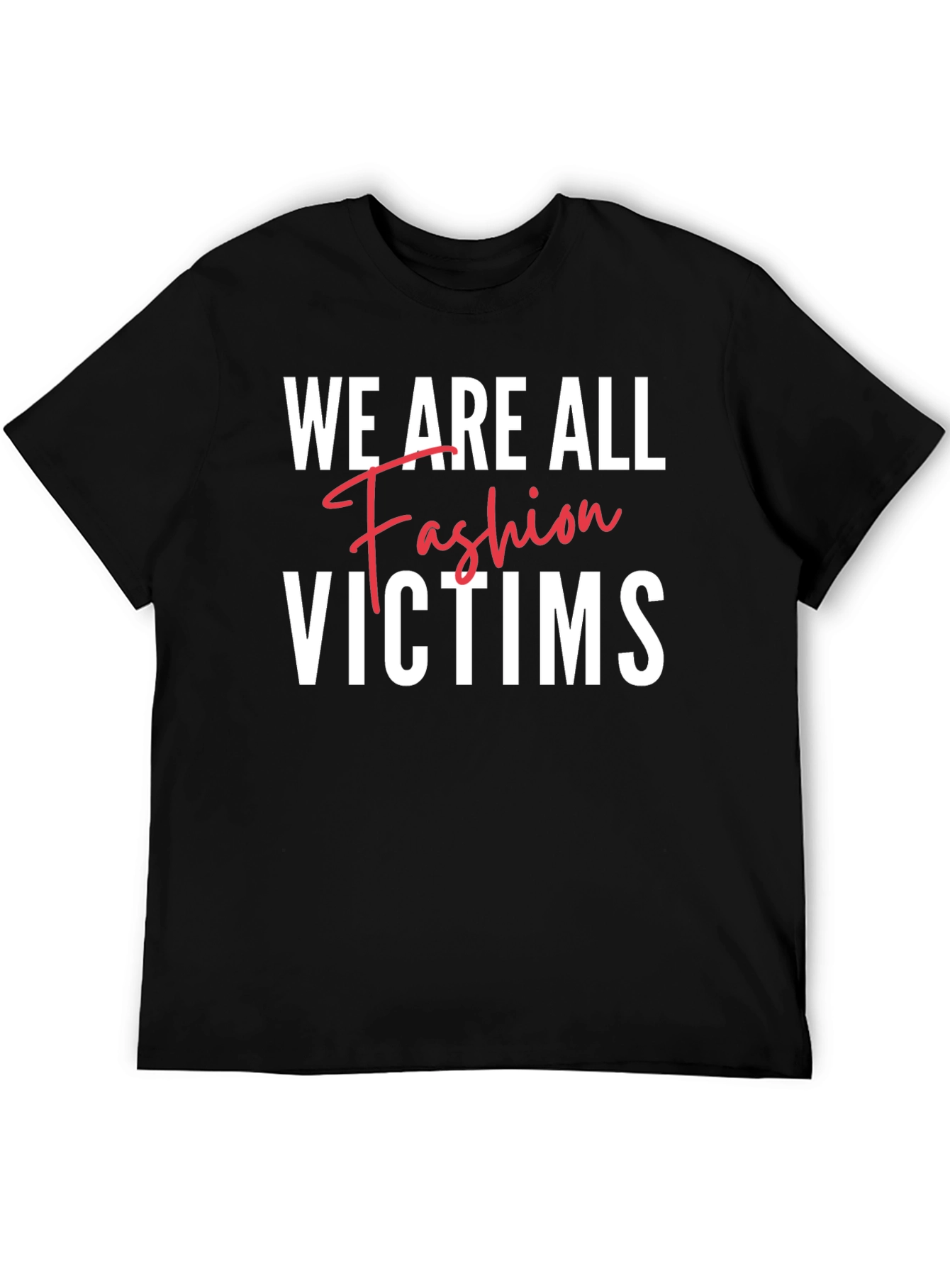 Black Fashion Victims Black T-Shirt view 5