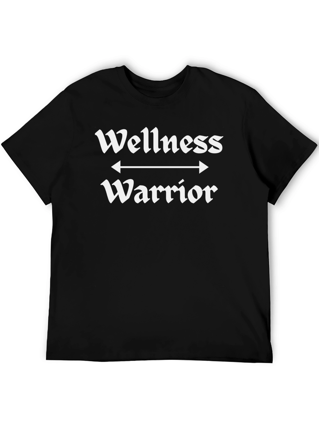 Black Wellness Warrior Black T-Shirt view 5