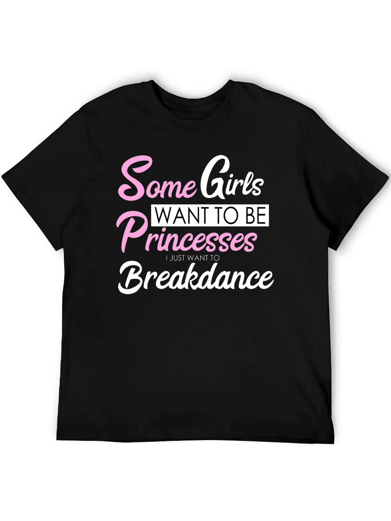 Black Breakdance Princess T-Shirt, Funny Graphic Tee view 5