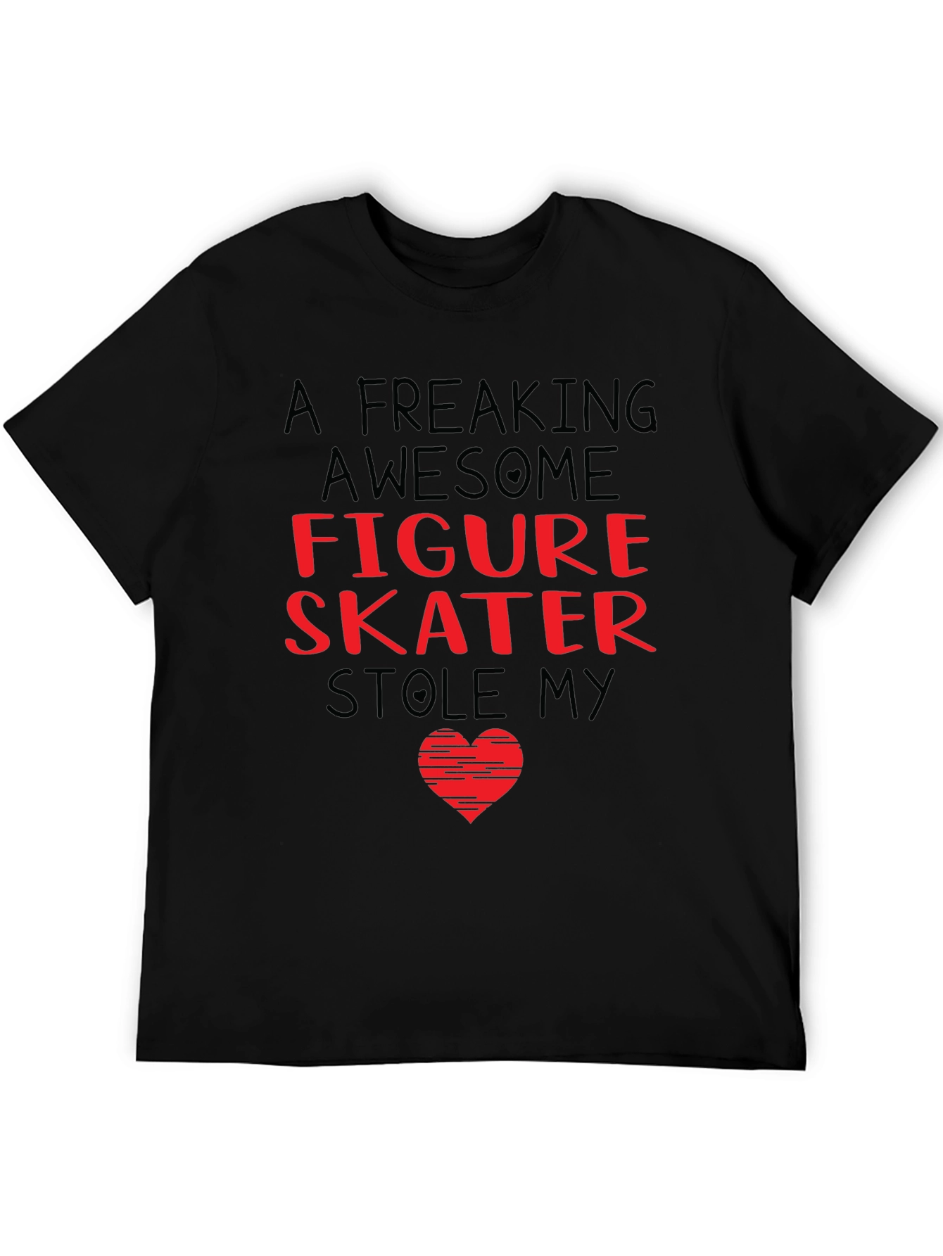Black Figure Skater Stole My Heart T-Shirt view 5