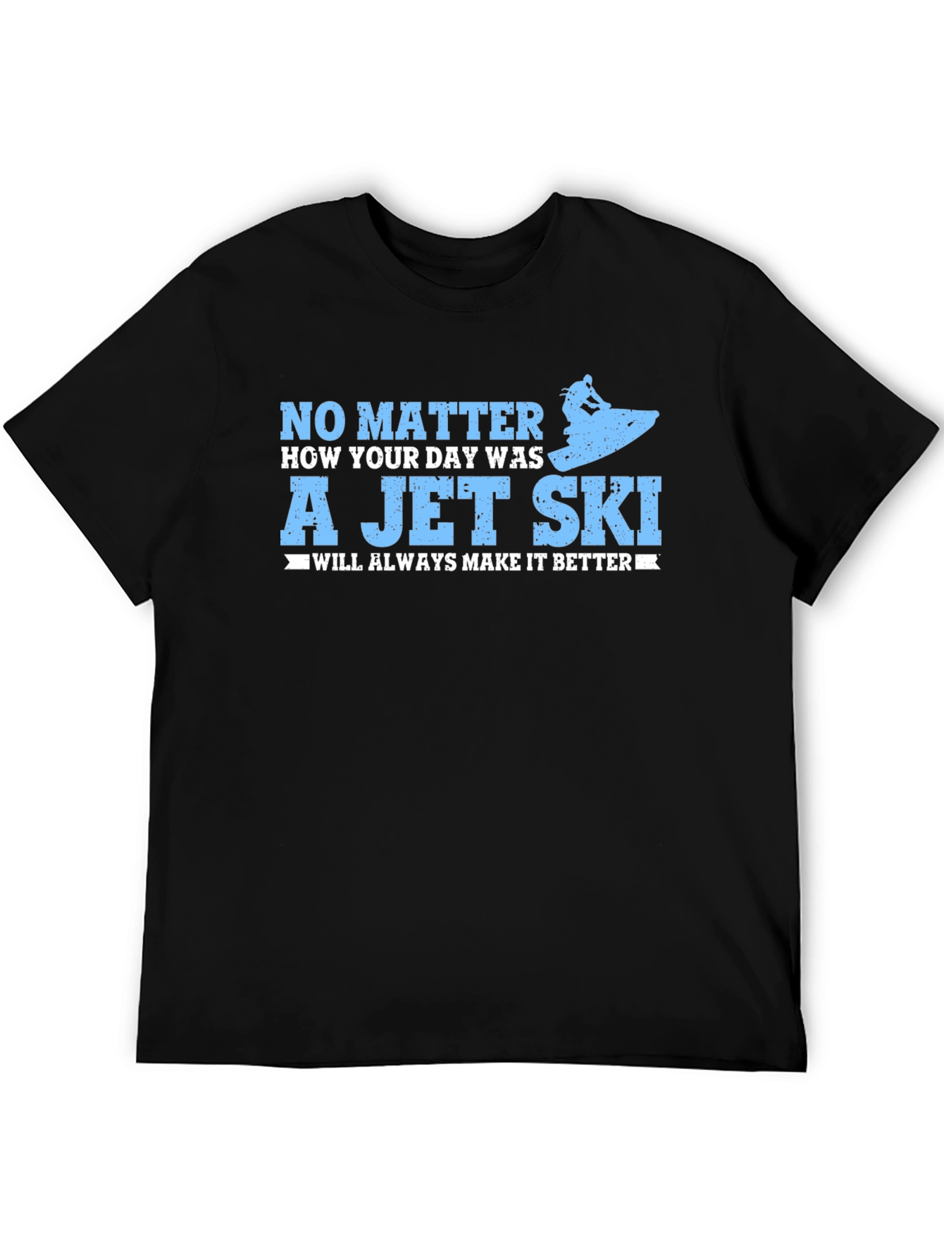 Black Jet Ski T-Shirt - Make It Better view 5