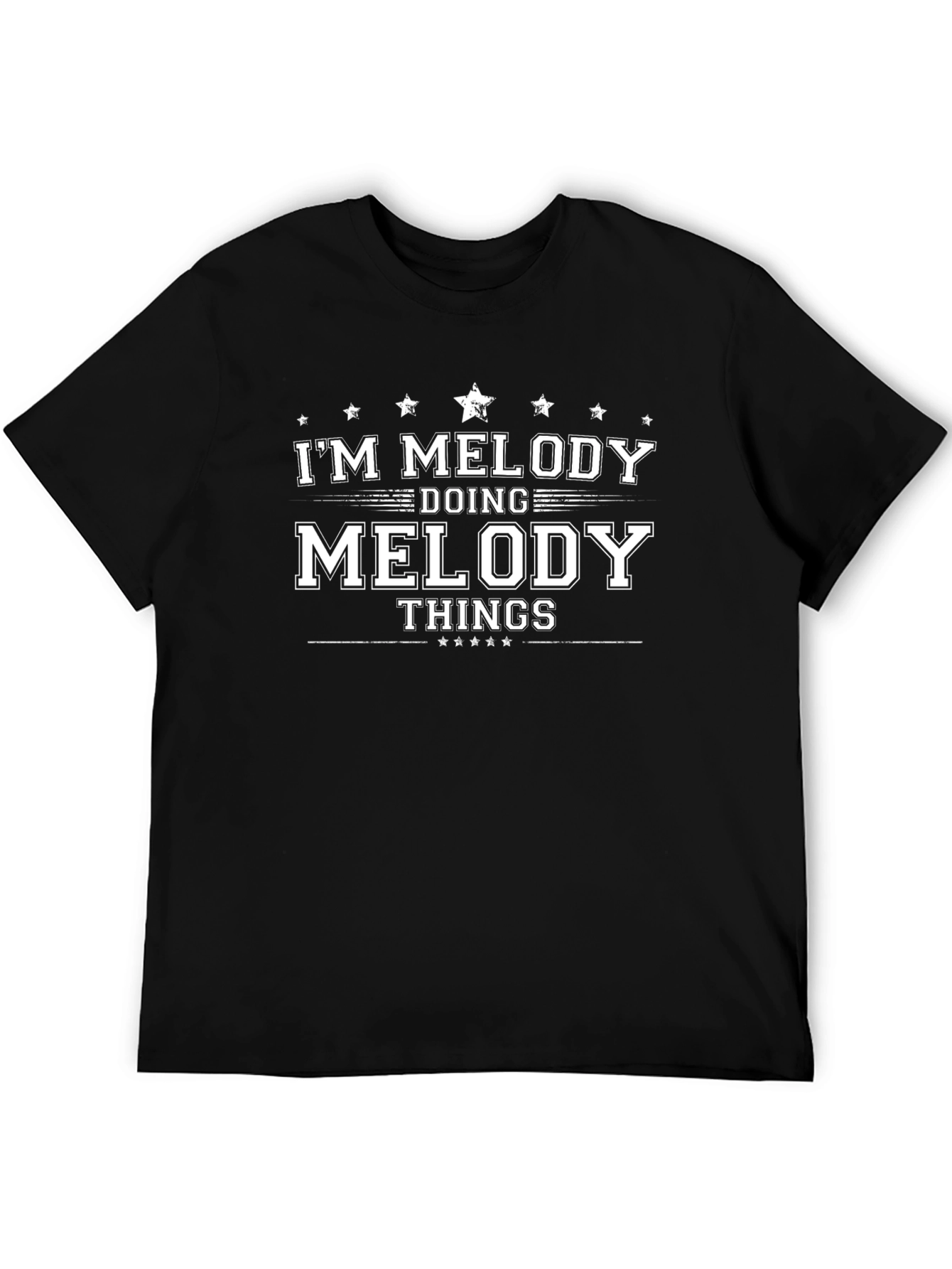 Black I'm Melody Doing Melody Things - Graphic T-Shirt view 5
