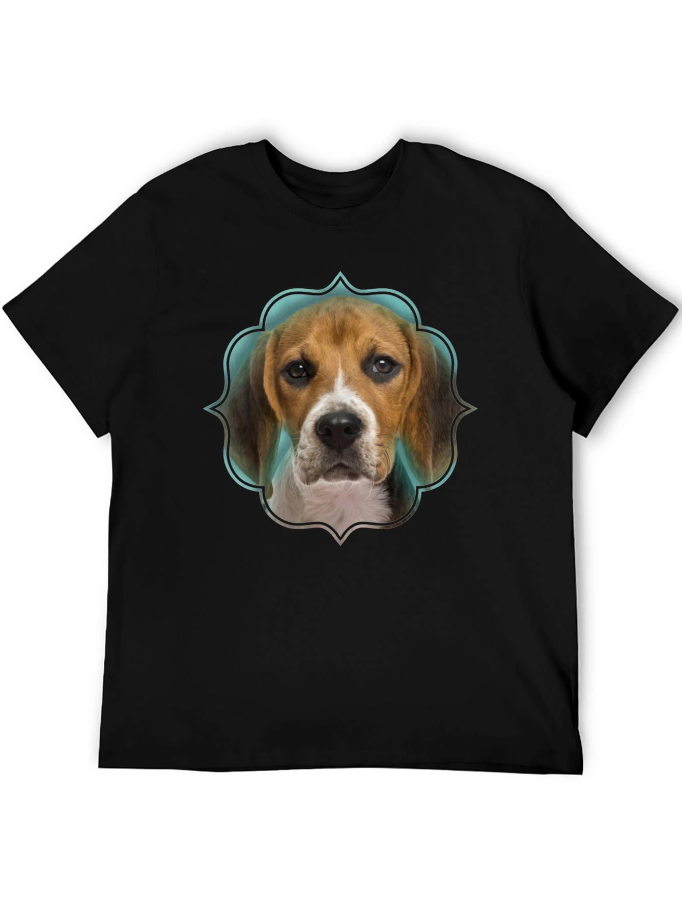 Black Beagle Dog T-Shirt - Cute Pet Graphic Tee view 5