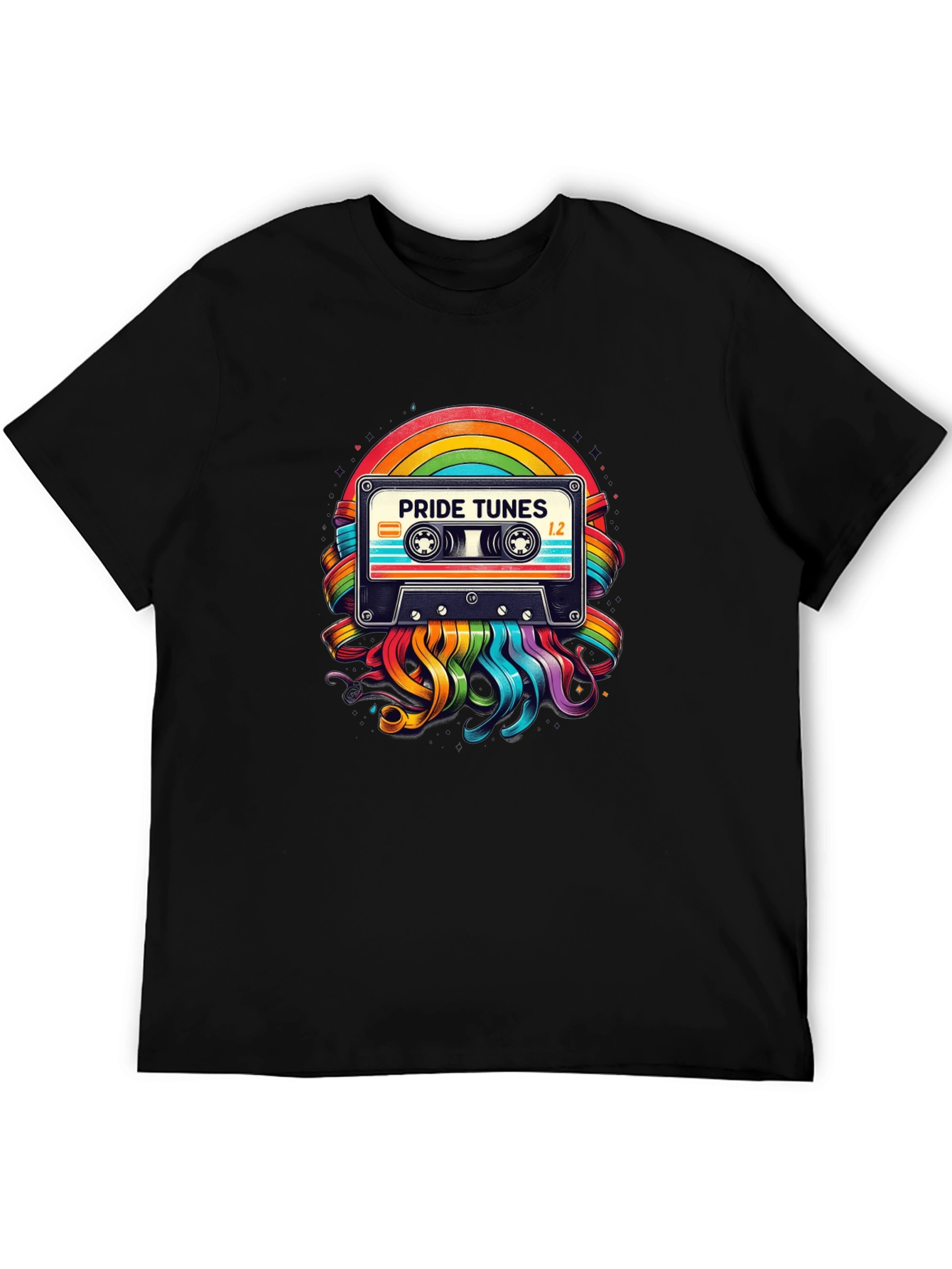 Black Pride Tunes Graphic Tee view 5
