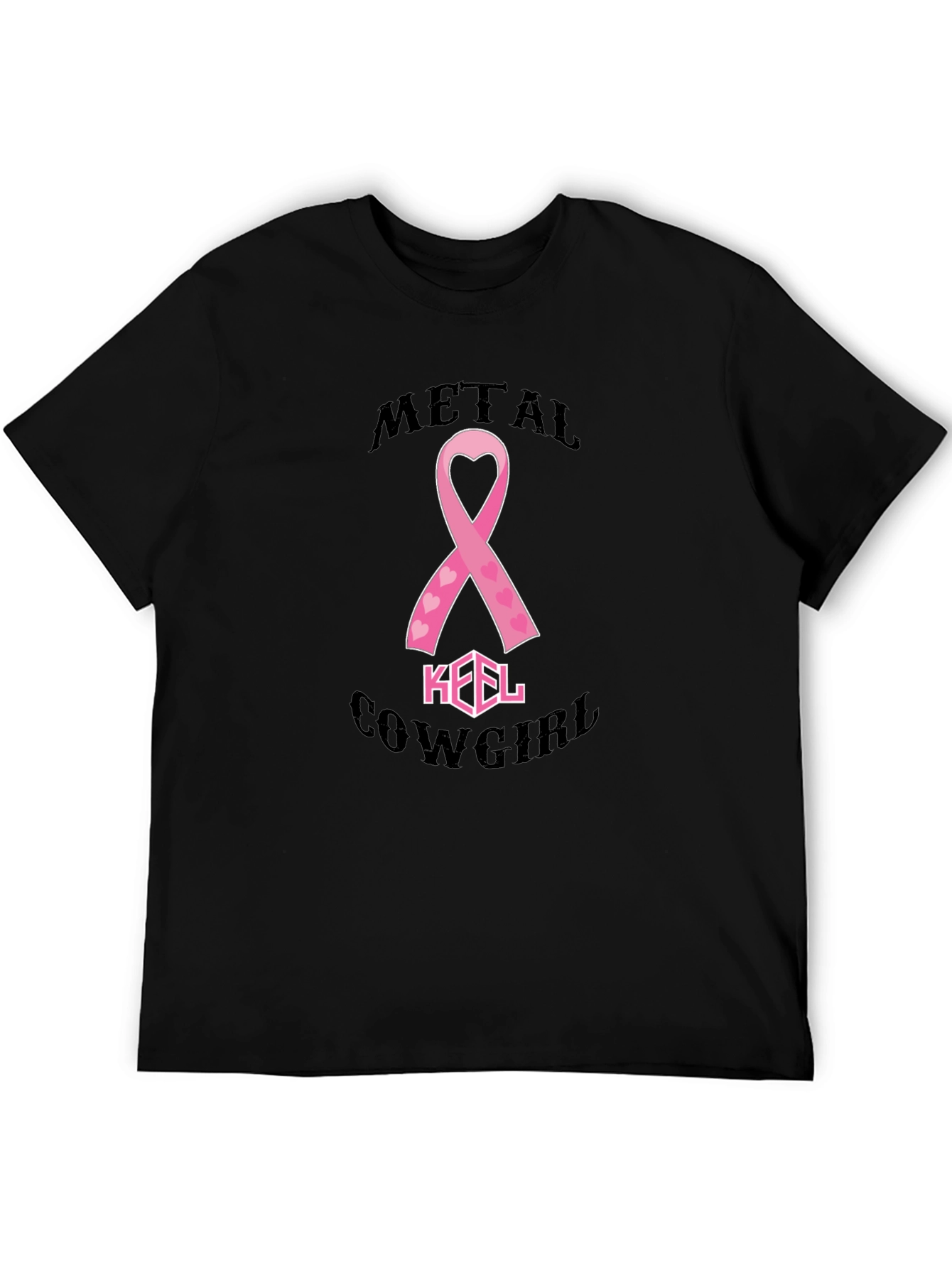Metal Cowgirl Breast Cancer Awareness T-Shirt - 5
