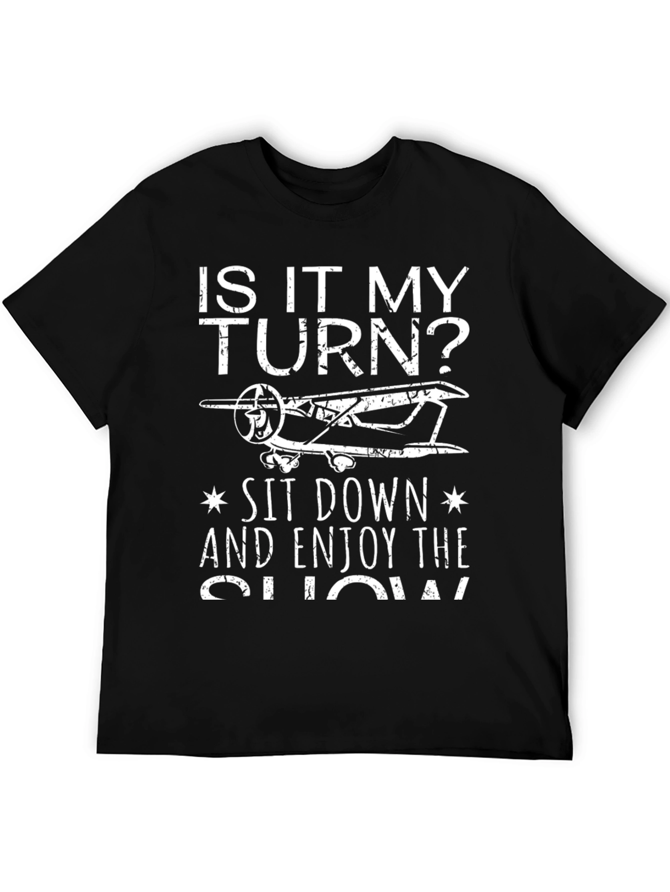 Is It My Turn? Airplane Graphic Tee - 5