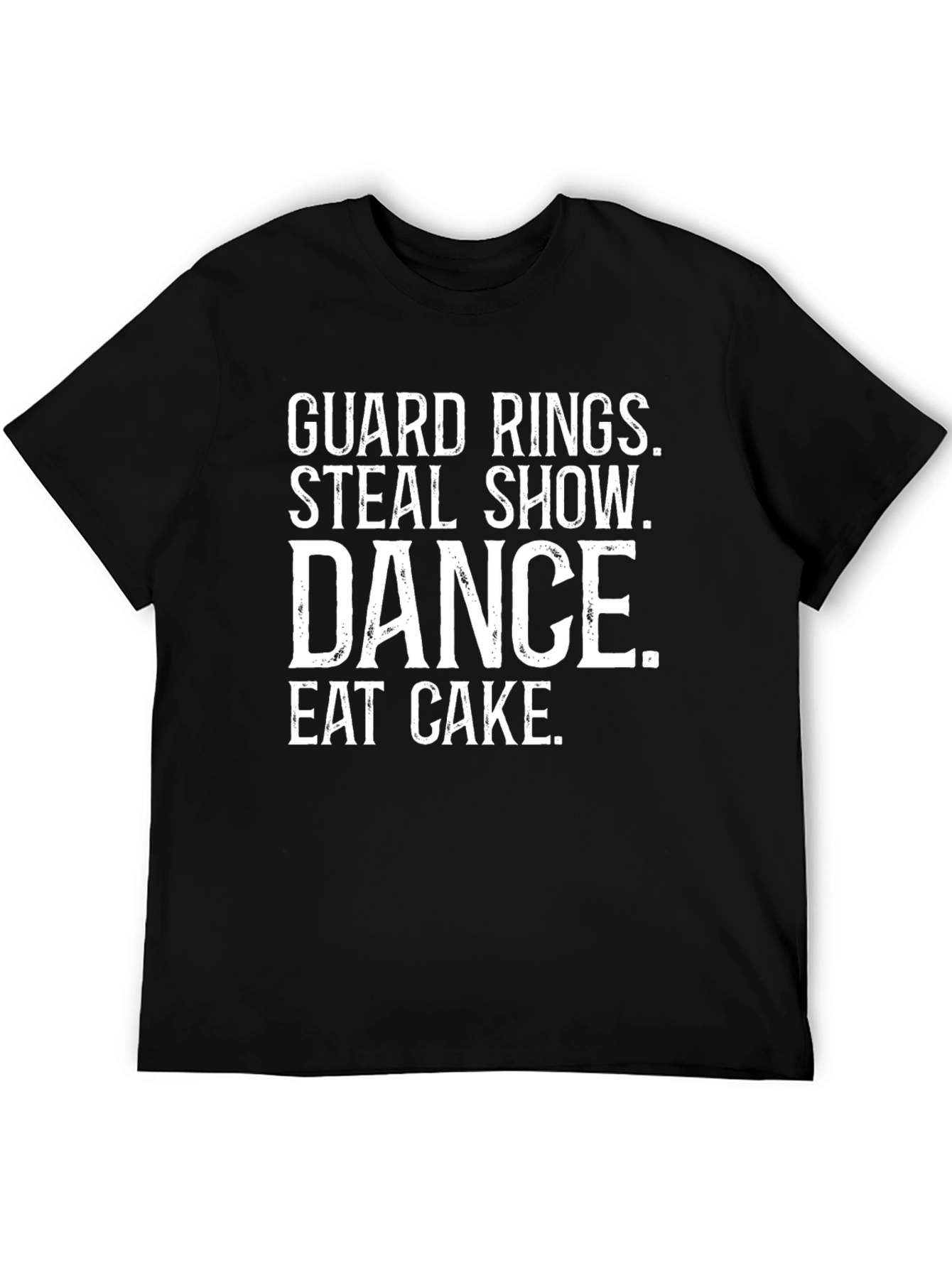 Black Guard Rings Dance Eat Cake Black T-Shirt view 5