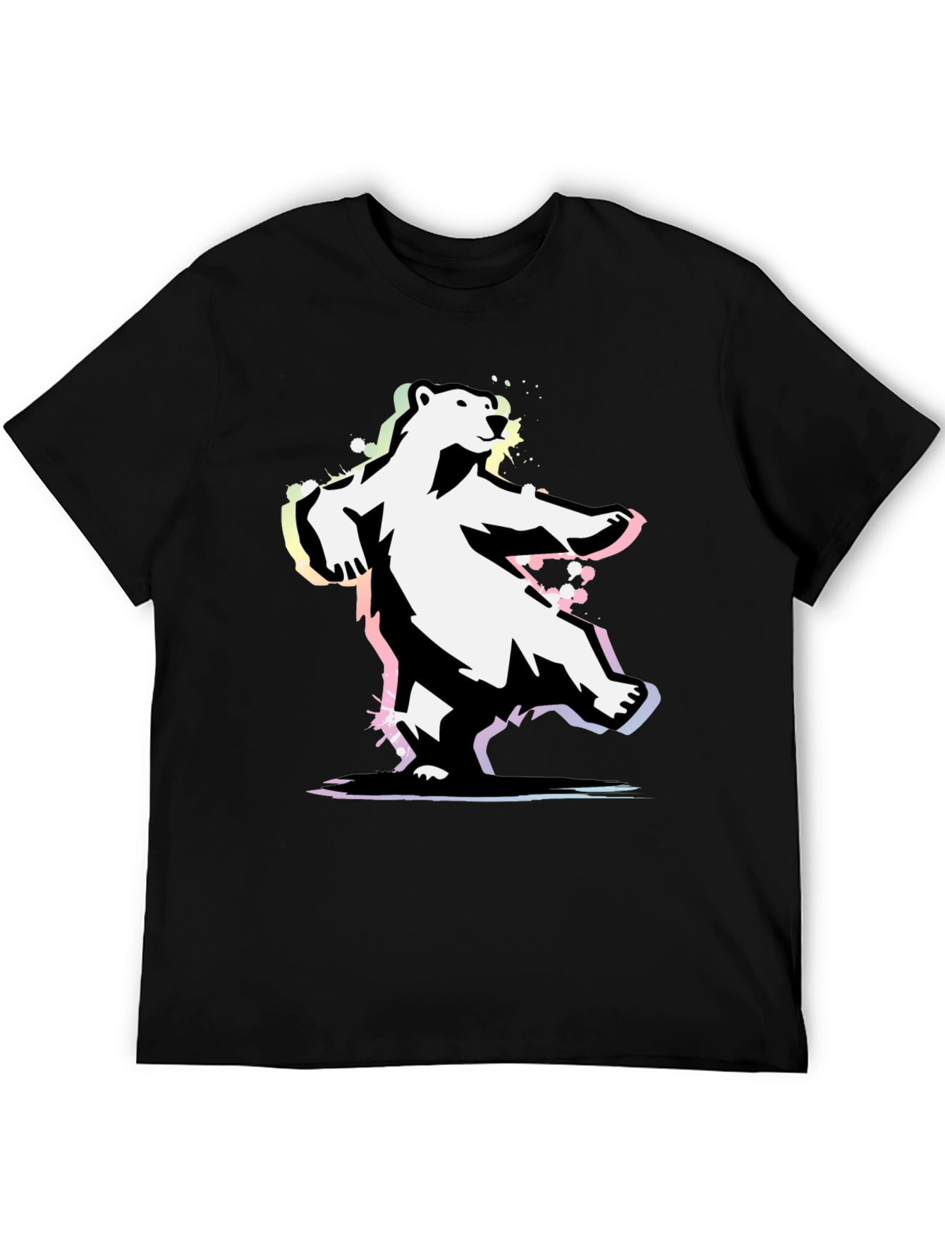 Black Cool Bear Graphic Tee - Black T-Shirt view 5