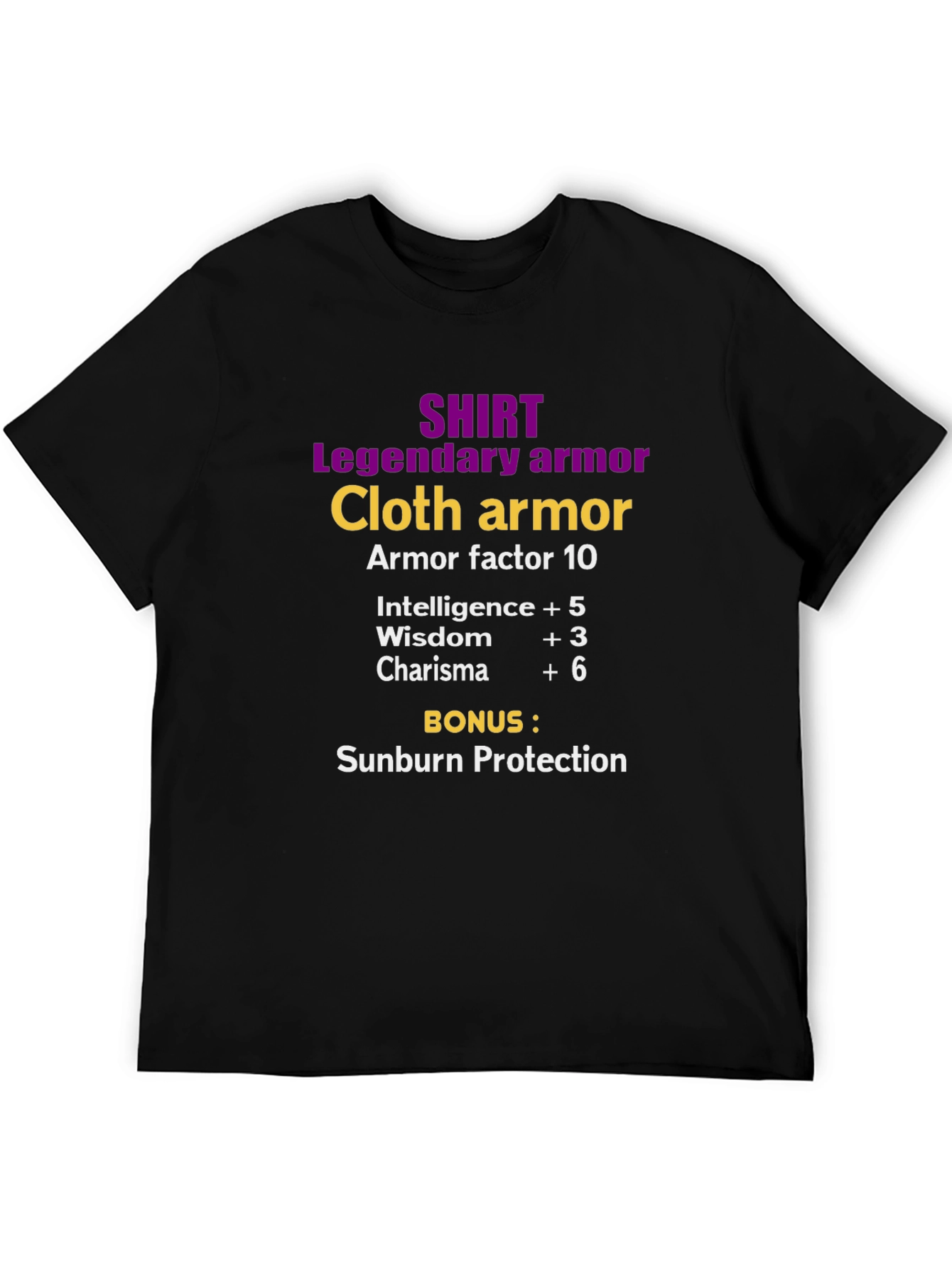 Black Legendary Cloth Armor Shirt - Sunburn Protection view 5