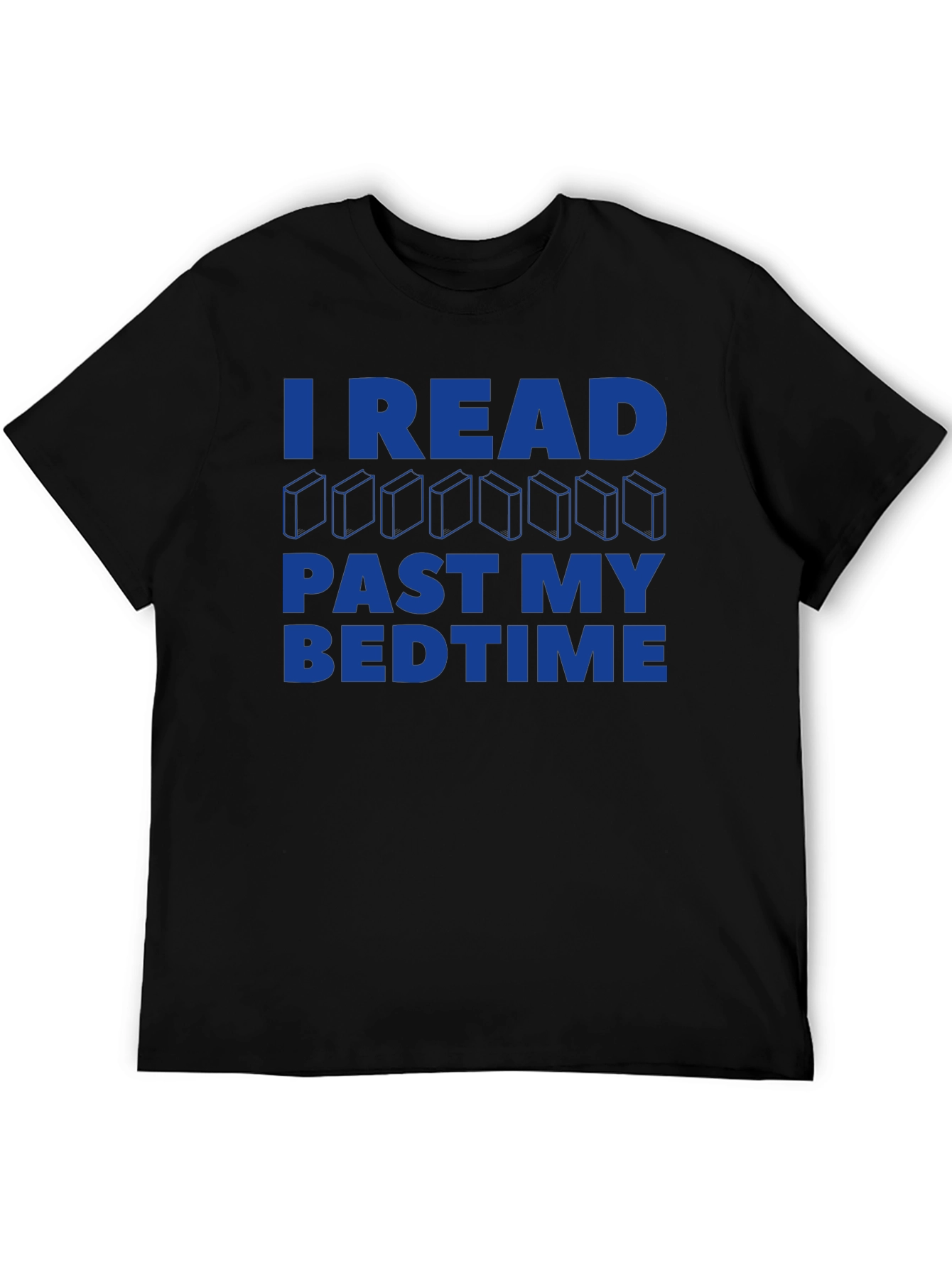 Black I Read Past My Bedtime Graphic Tee view 5