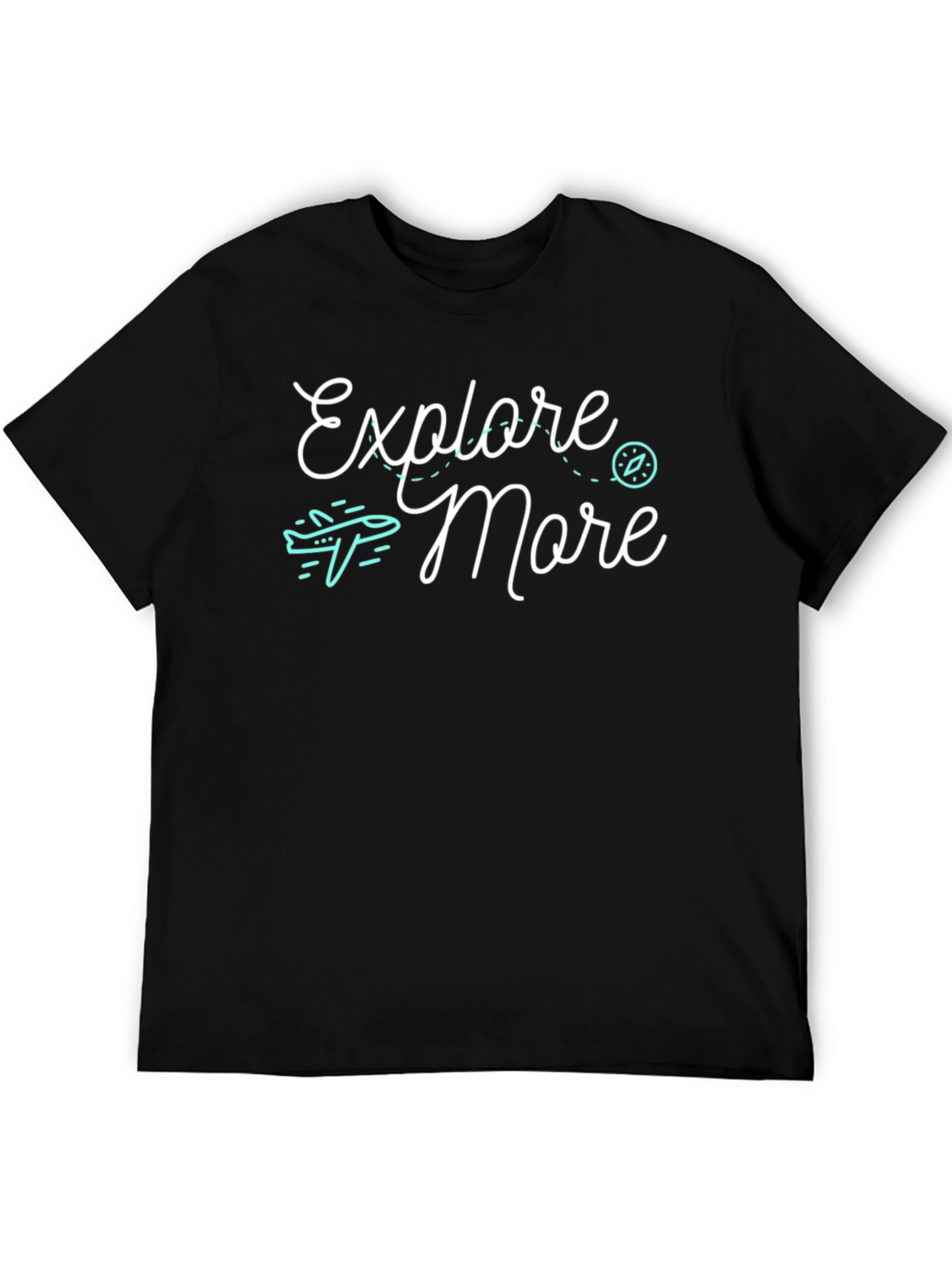 Black Explore More Graphic T-Shirt - Adventure Awaits! view 5