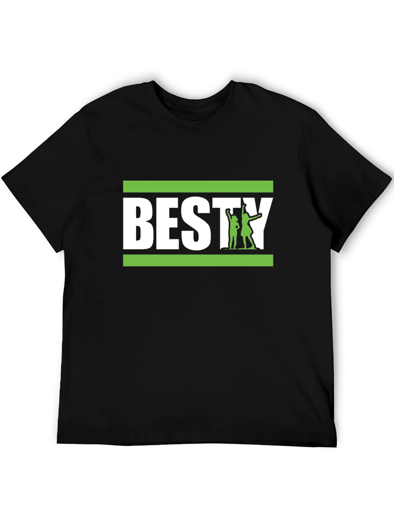 Black Besty Graphic Tee - Black Cotton Blend T-Shirt view 5