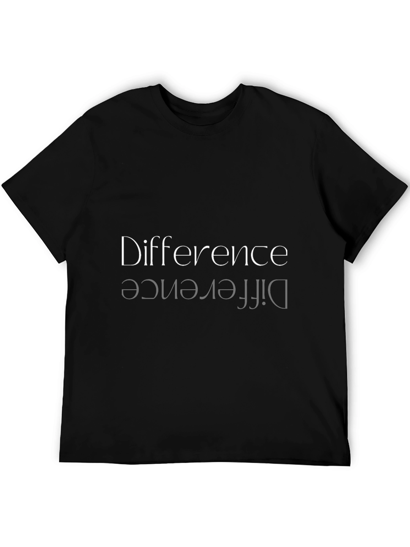 Black Difference Graphic Tee - Men's Black T-Shirt view 5