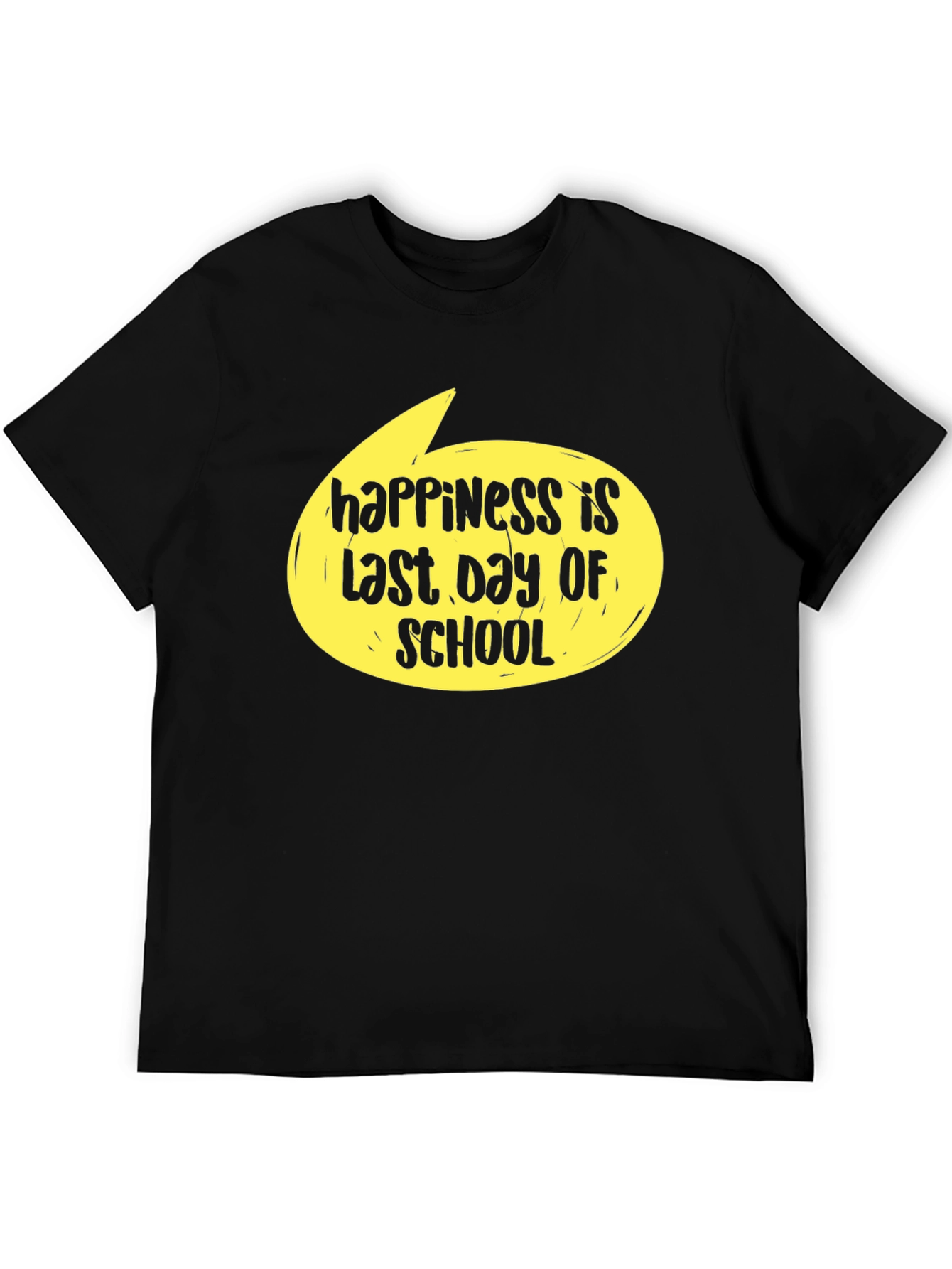 Black Happiness Last Day of School T-Shirt view 5