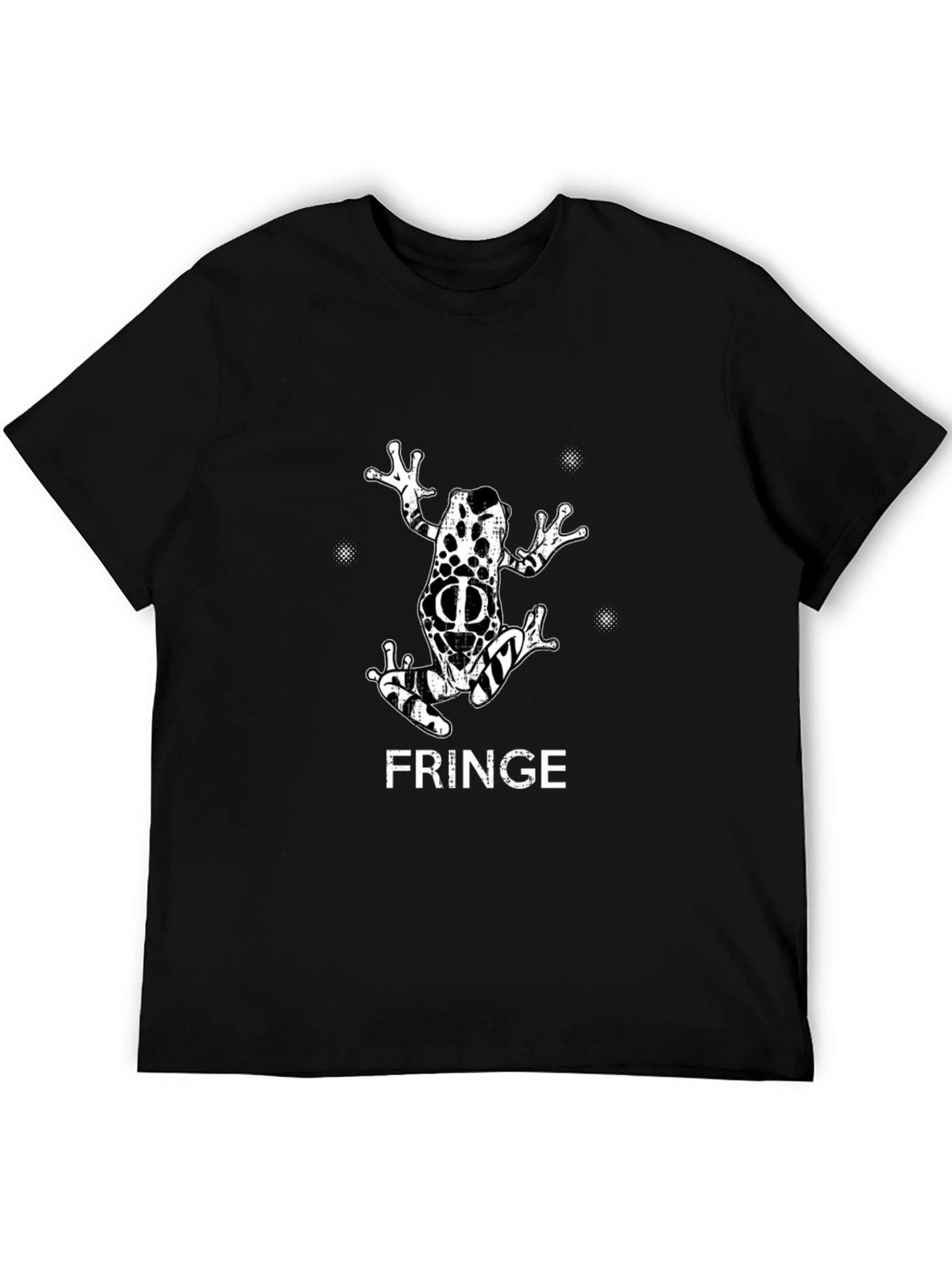 Black Fringe Frog Graphic T-Shirt - Black view 5