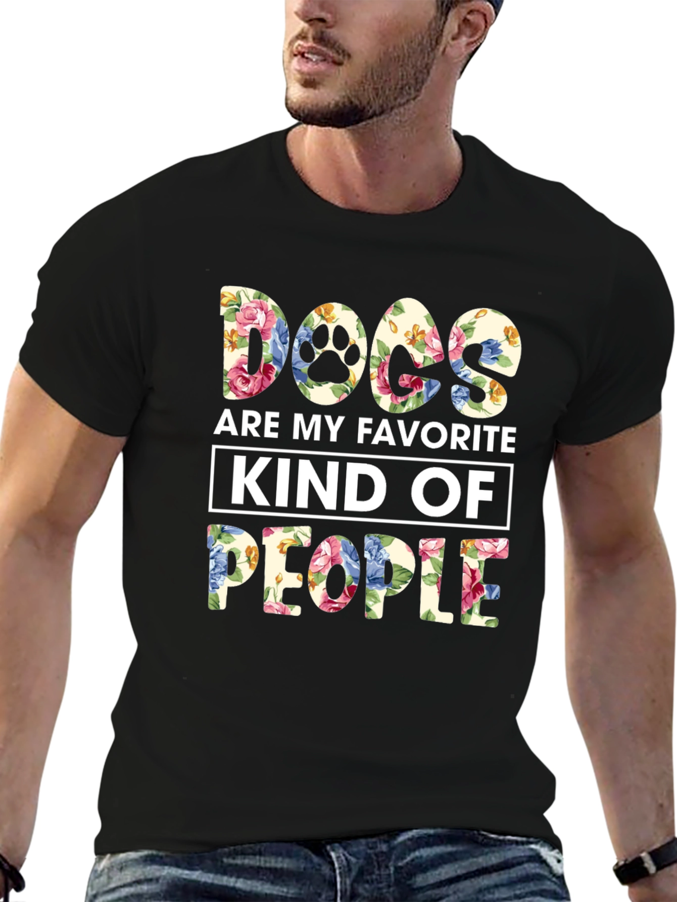 Black Dogs Are My Favorite Kind Of People T-Shirt view 6