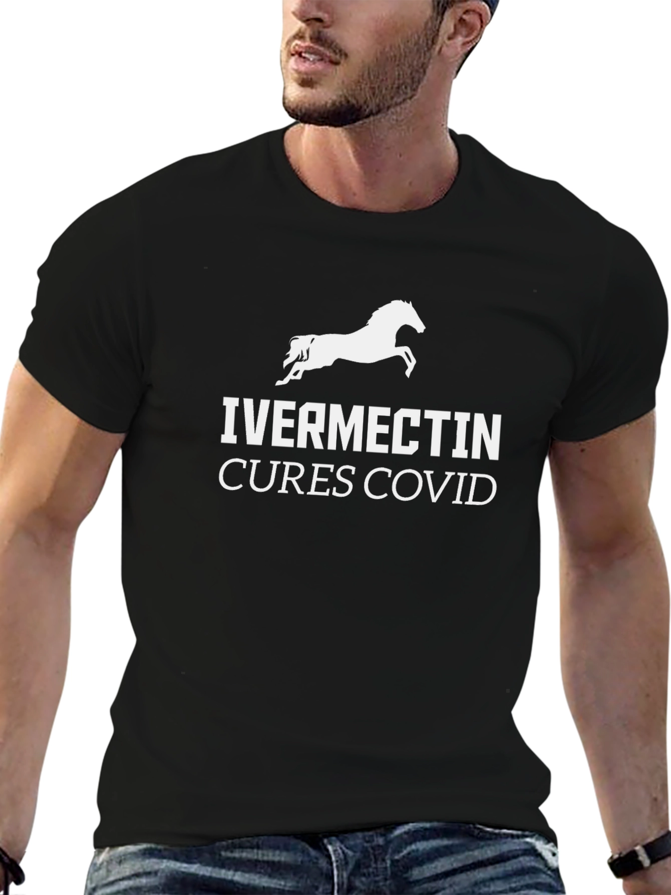 Ivermectin Cures COVID Horse T-Shirt - 6