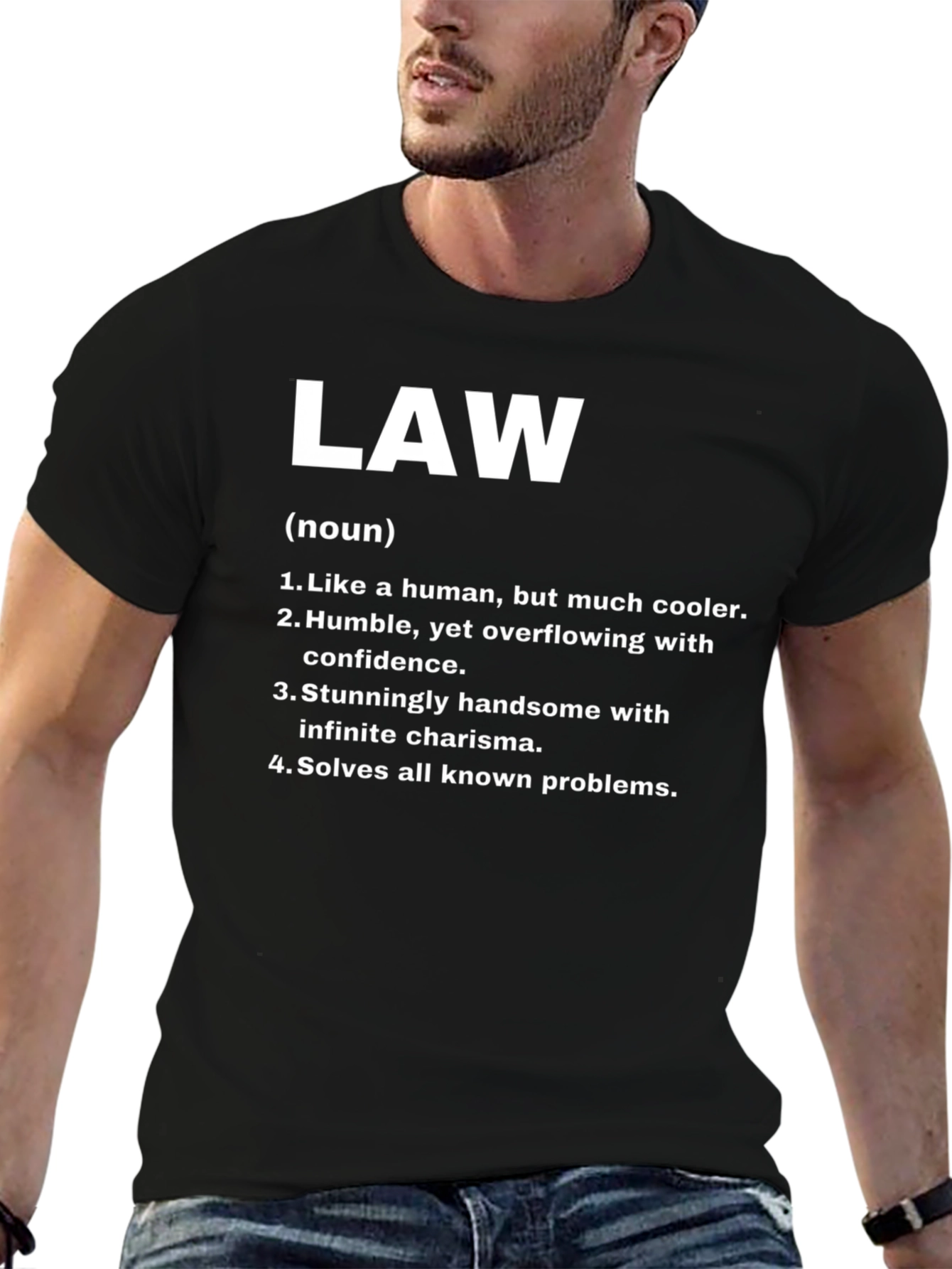 Black Law Definition T-Shirt - Humorous Legal Tee view 6