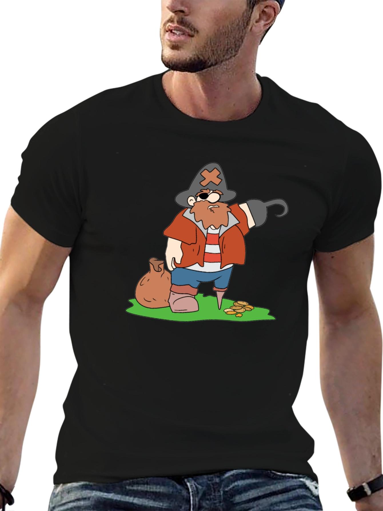 Pirate Cartoon Graphic T-Shirt - 6
