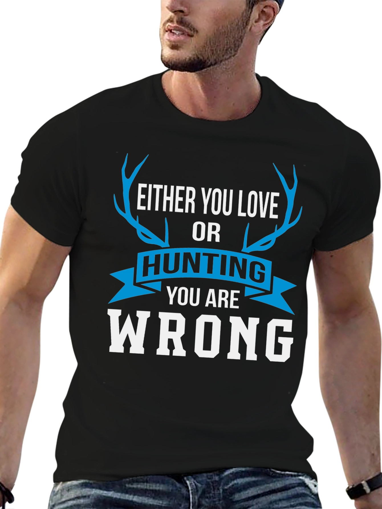 Black Hunting Love T-Shirt view 6