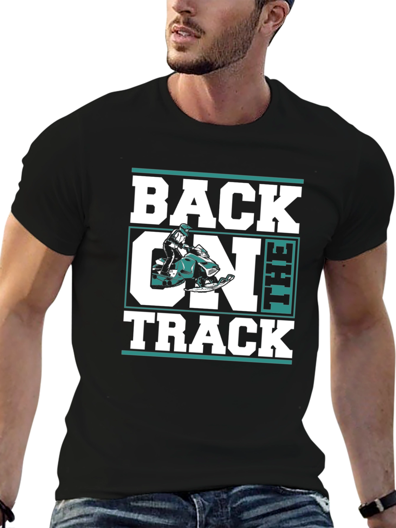 Black Back On The Track Graphic Tee view 6
