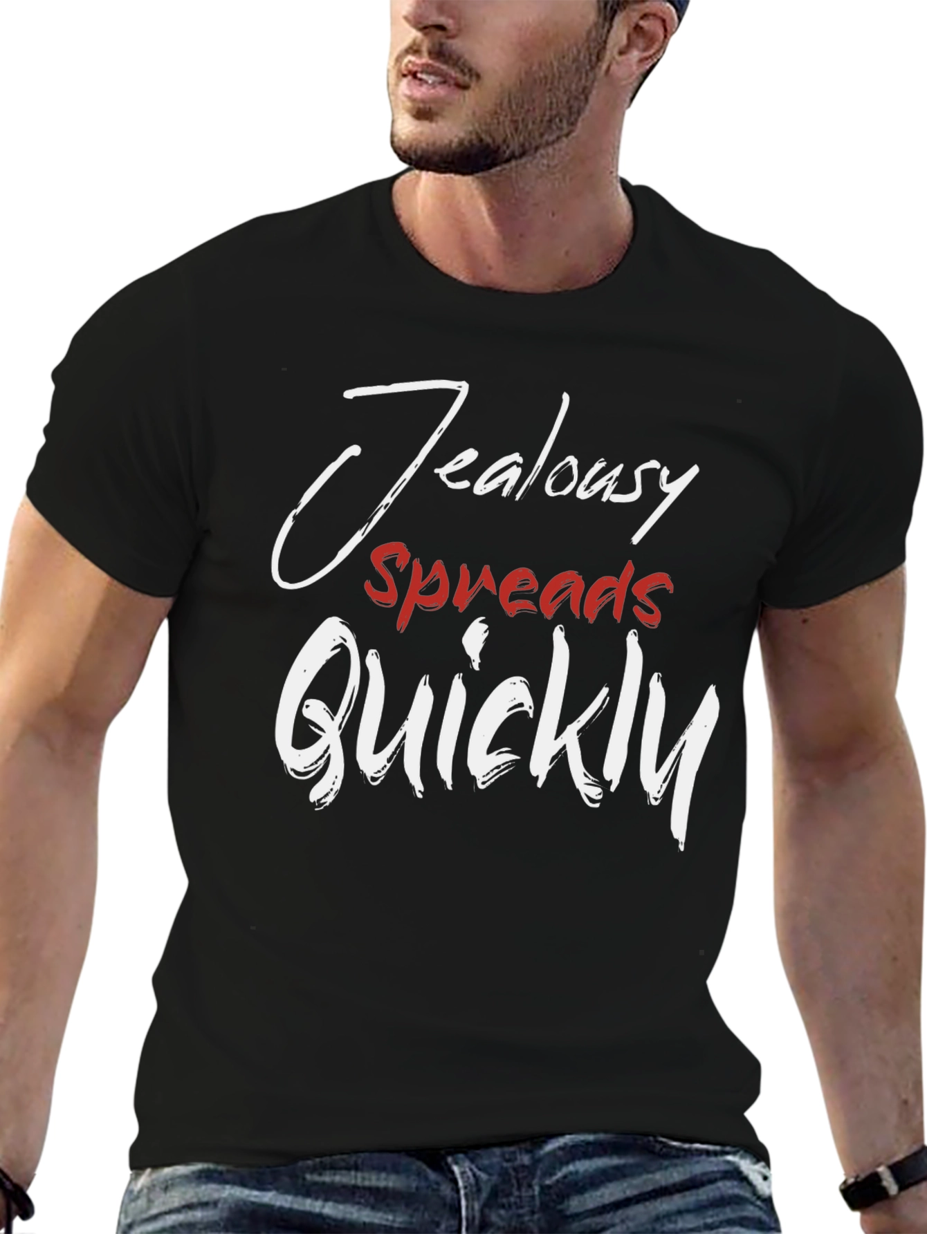 Jealousy Spreads Quickly T-Shirt - Stylish Graphic Tee - 6