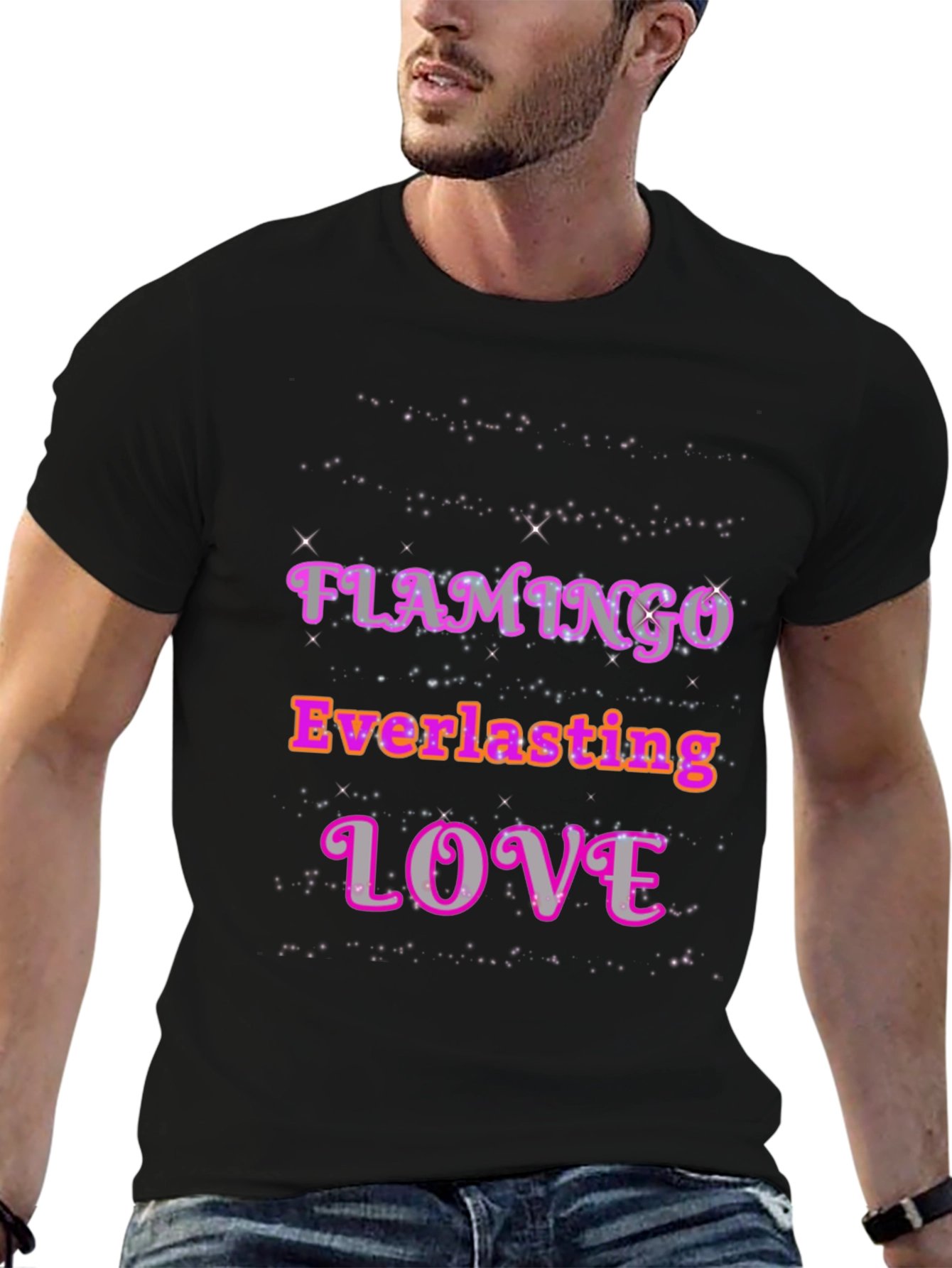 Black Flamingo Everlasting Love Graphic Tee view 6