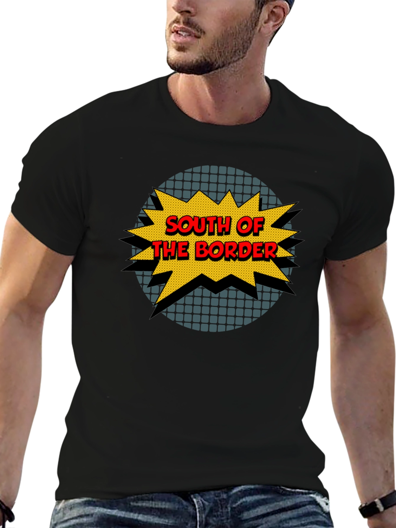Black South of the Border Graphic Tee view 6
