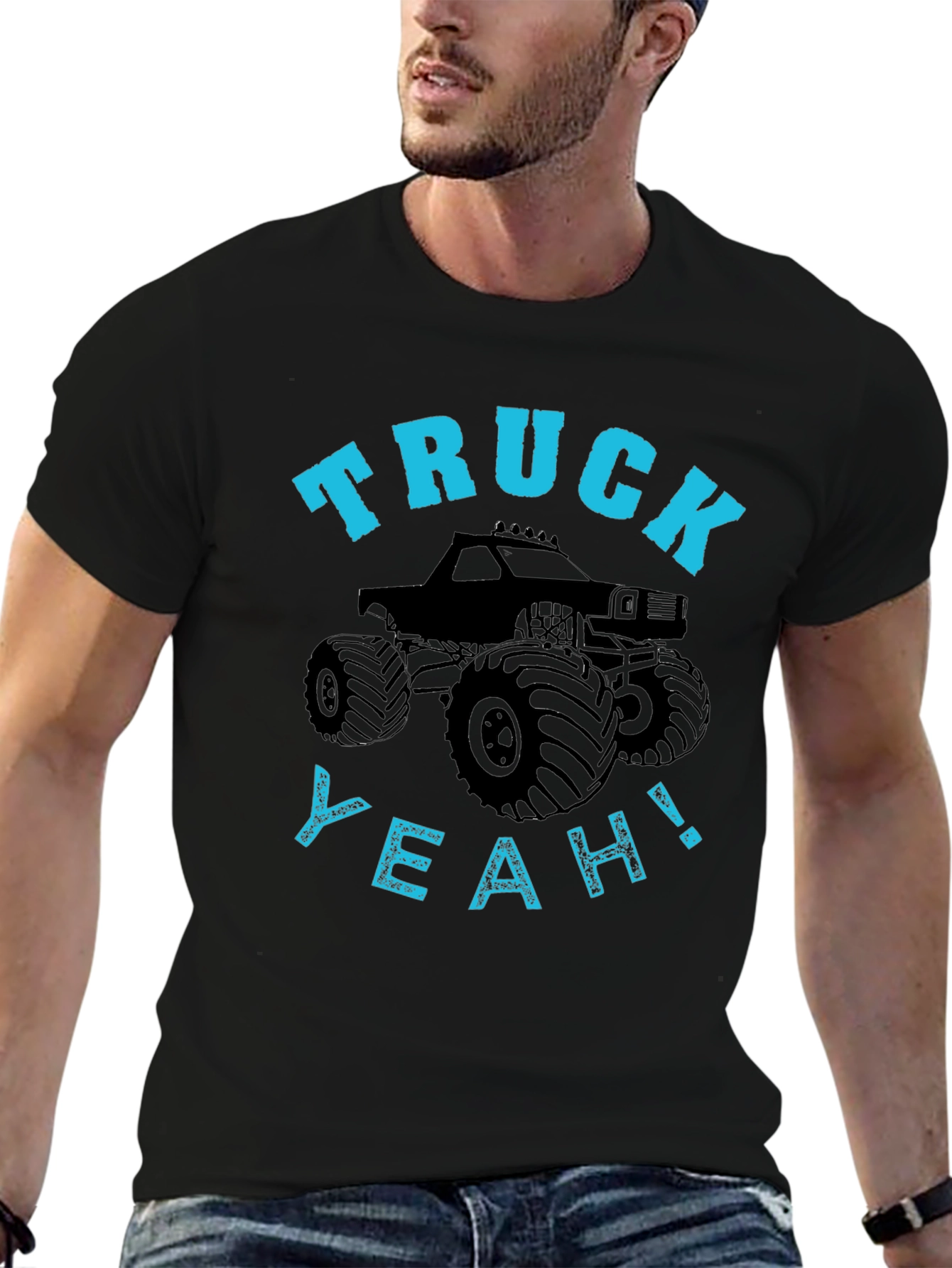 Black Truck Yeah! Graphic Tee view 6