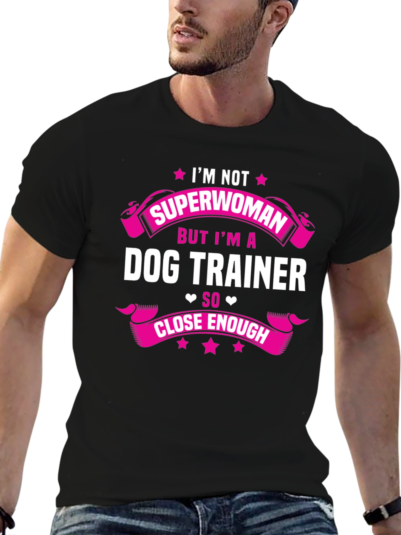 Black Dog Trainer Superwoman T-Shirt view 6