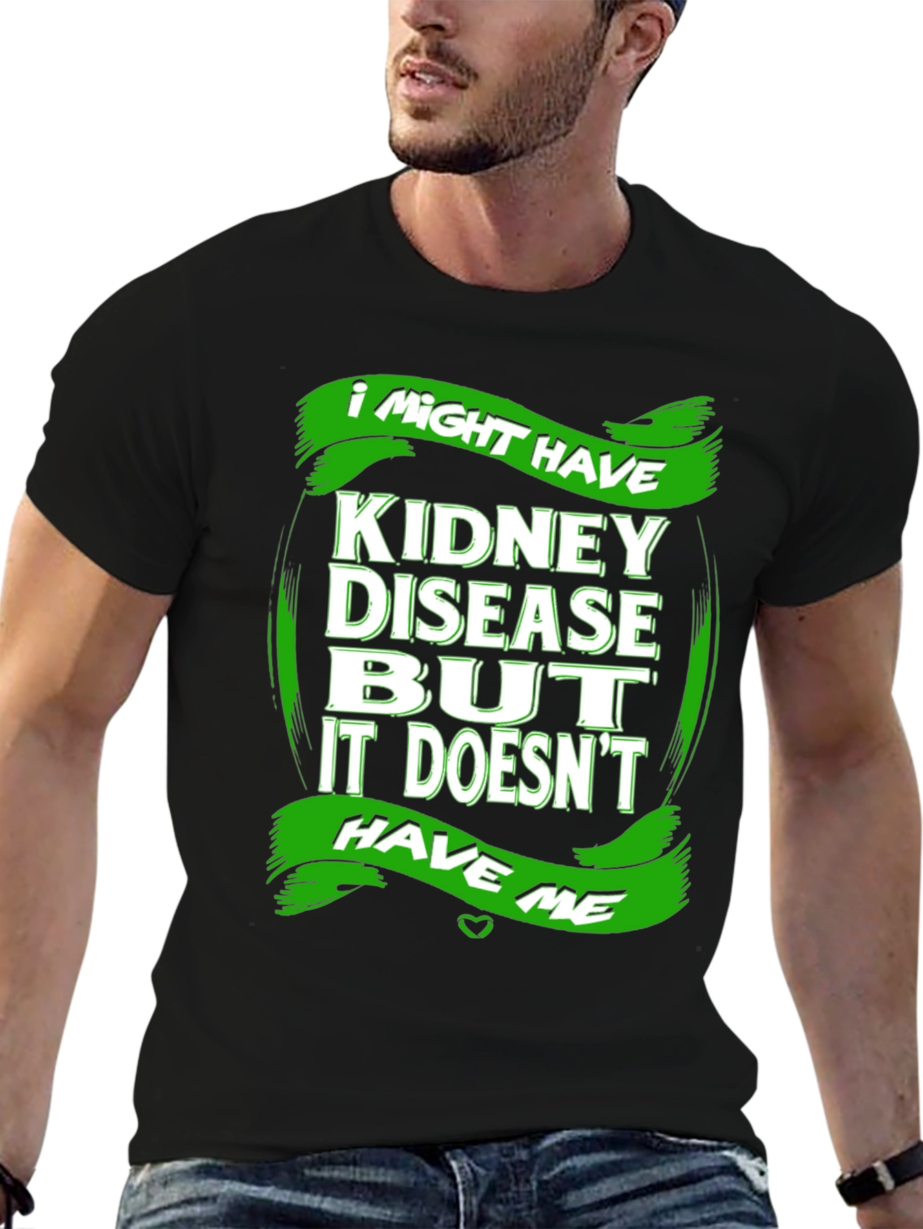 Black Kidney Disease Awareness T-Shirt - I Might Have view 6
