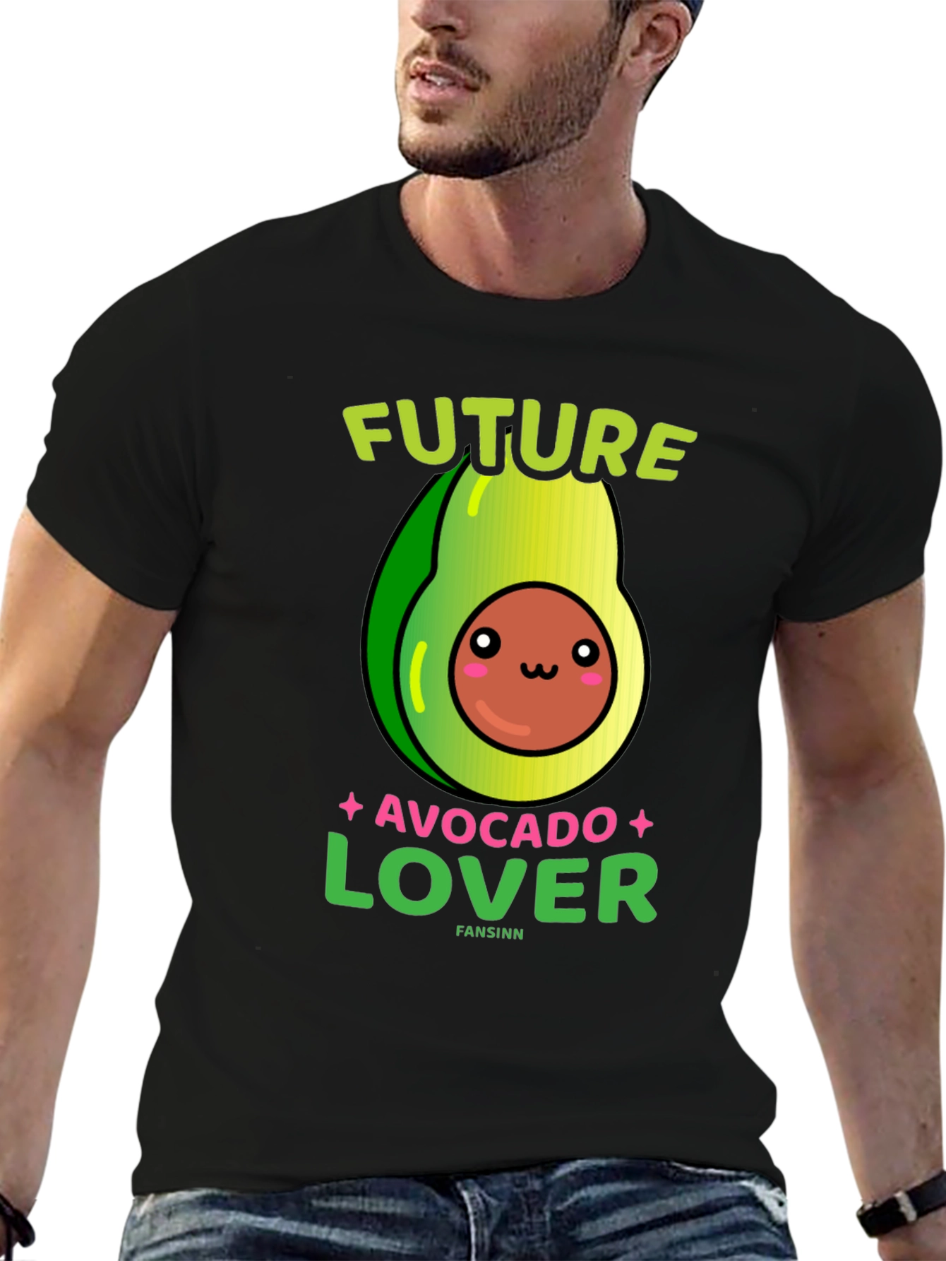 Black Future Avocado Lover T-Shirt view 6