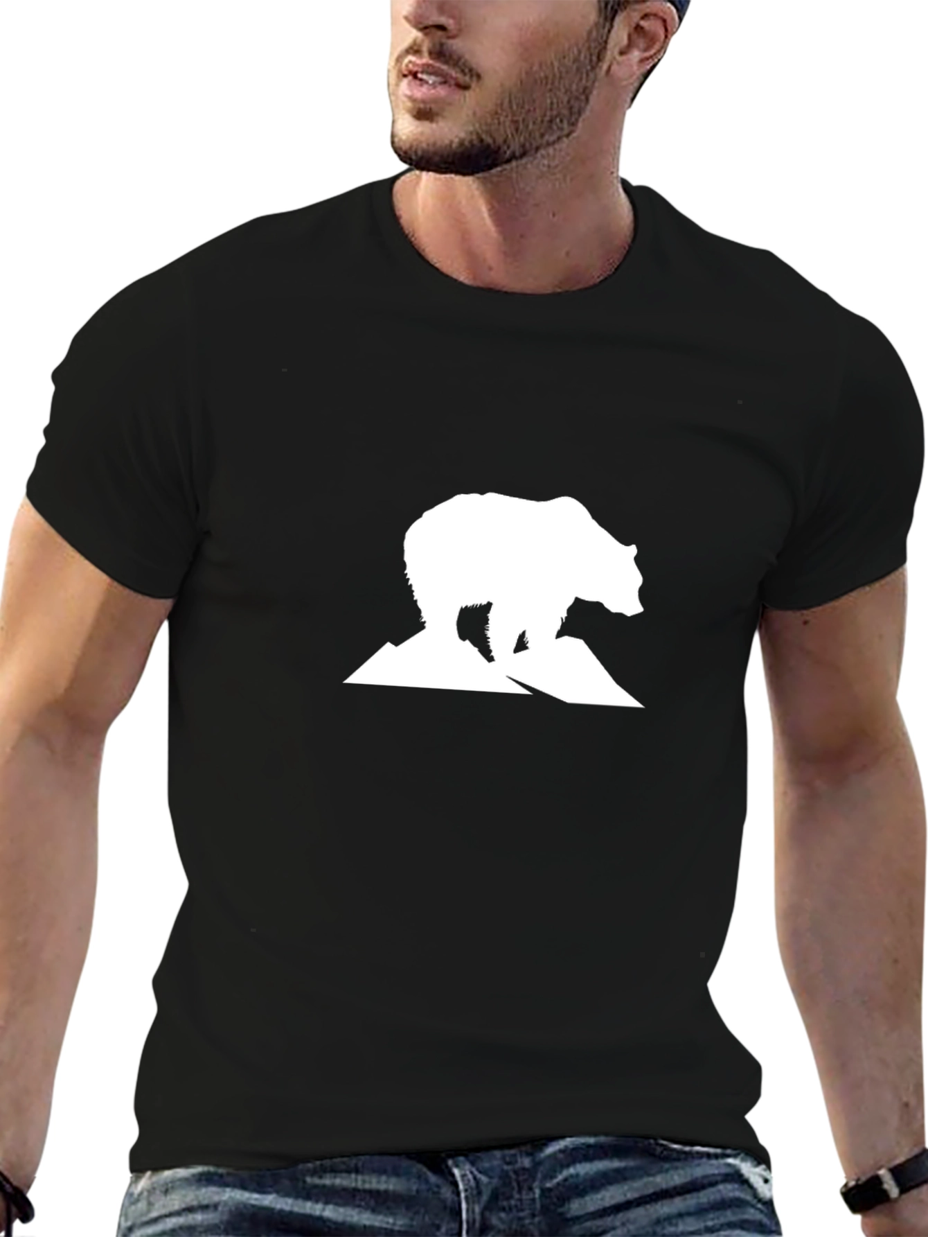 Black Bear Mountain Graphic Tee - Black view 6