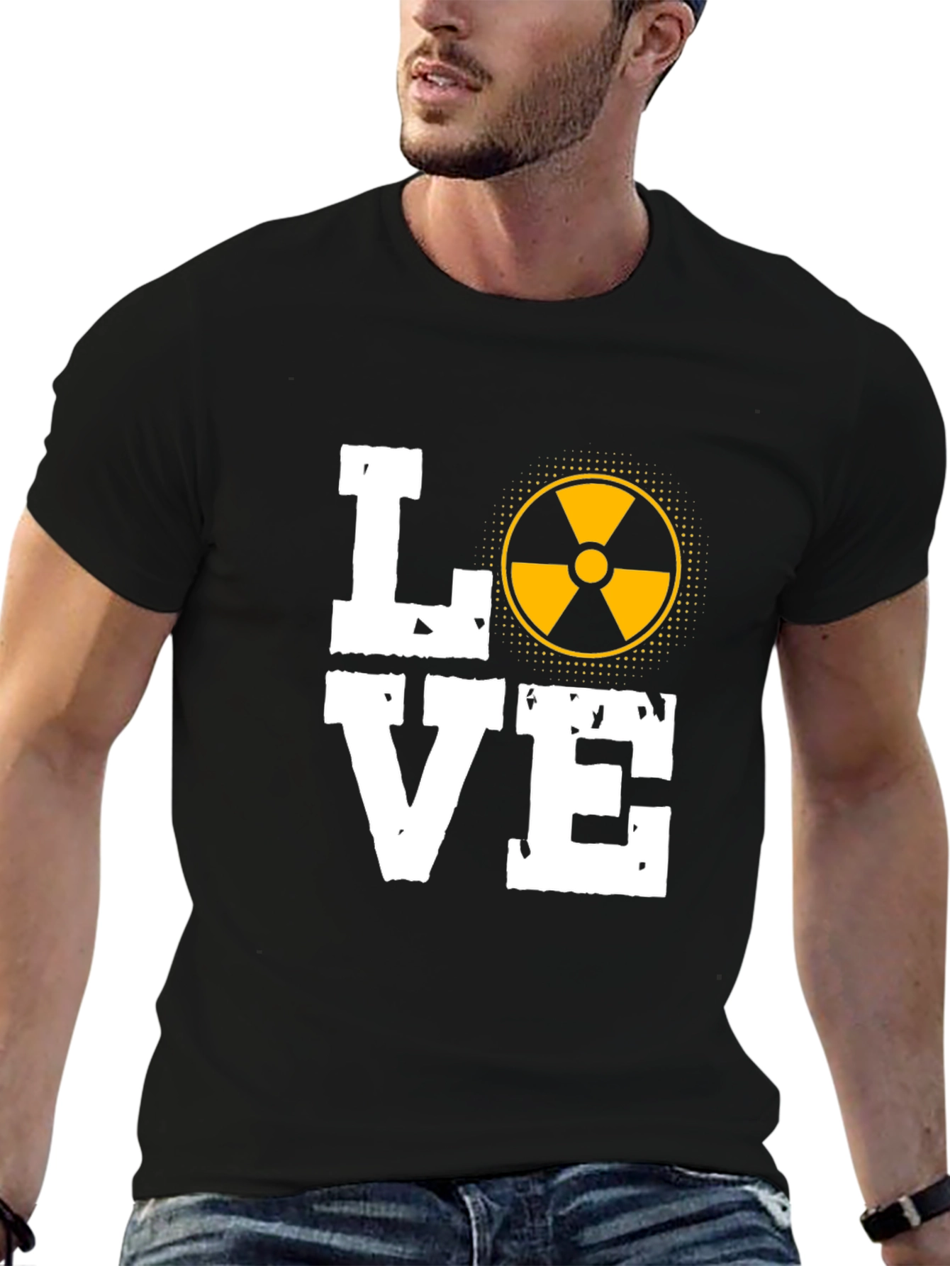 Black LOVE Rad Tech T-Shirt - Radiological Science Tee view 6