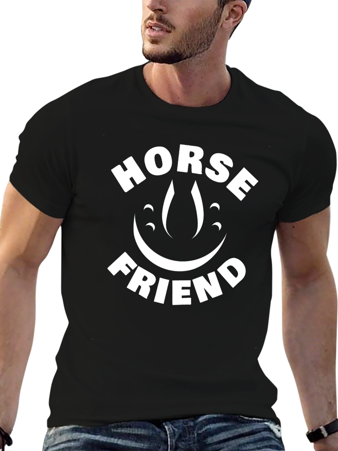 Black Horse Friend Graphic Tee view 6