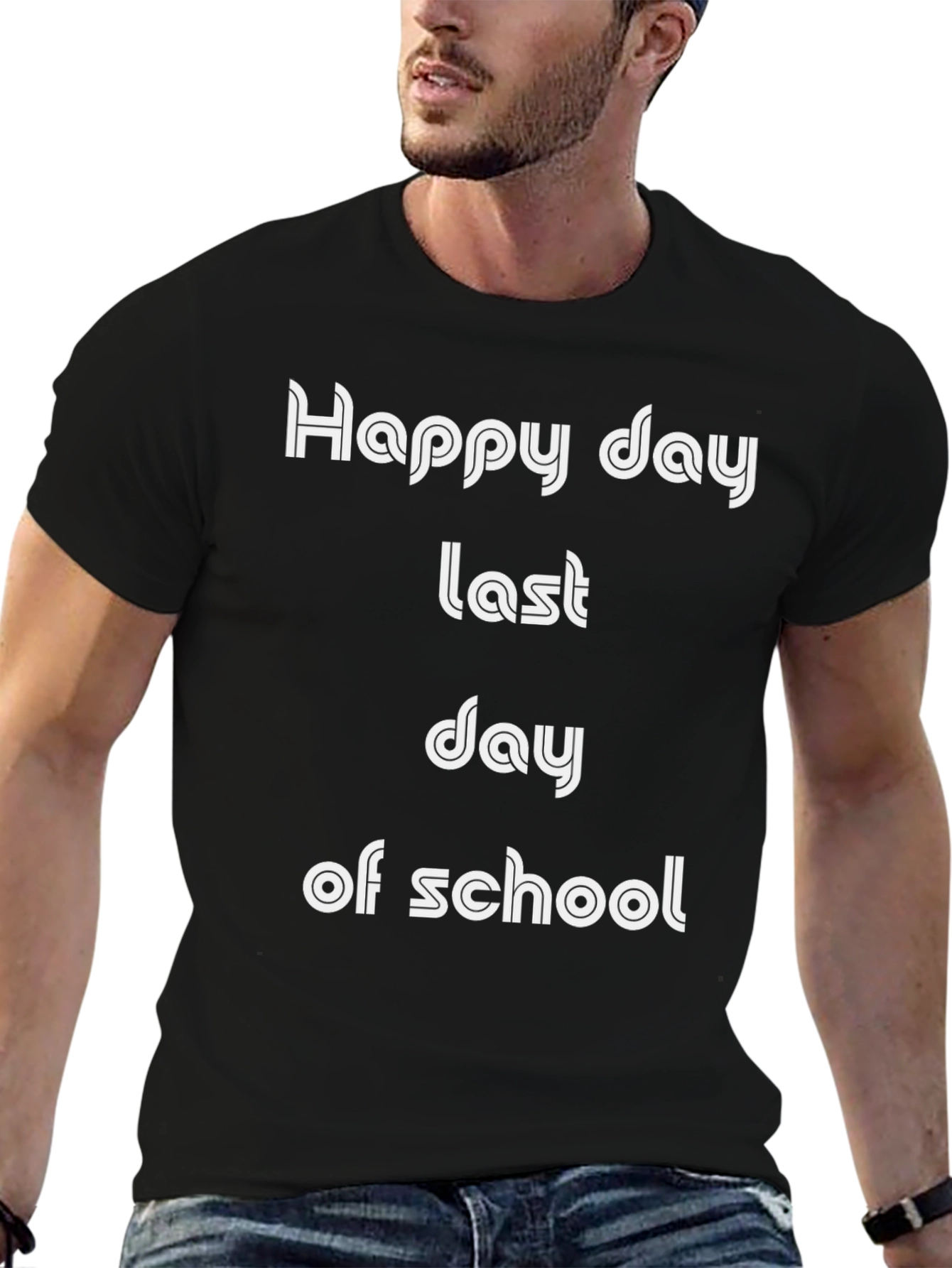 Black Happy Last Day of School T-Shirt view 6