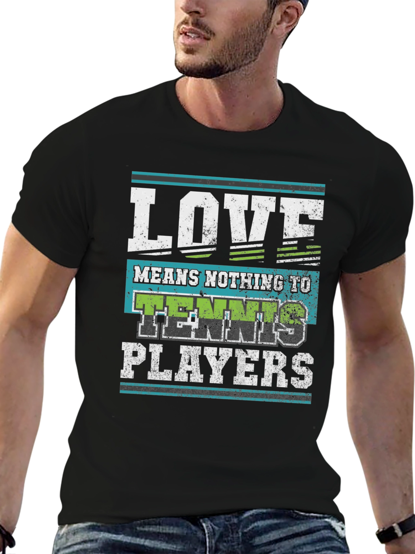 Black Love Means Nothing to Tennis Players T-Shirt view 6