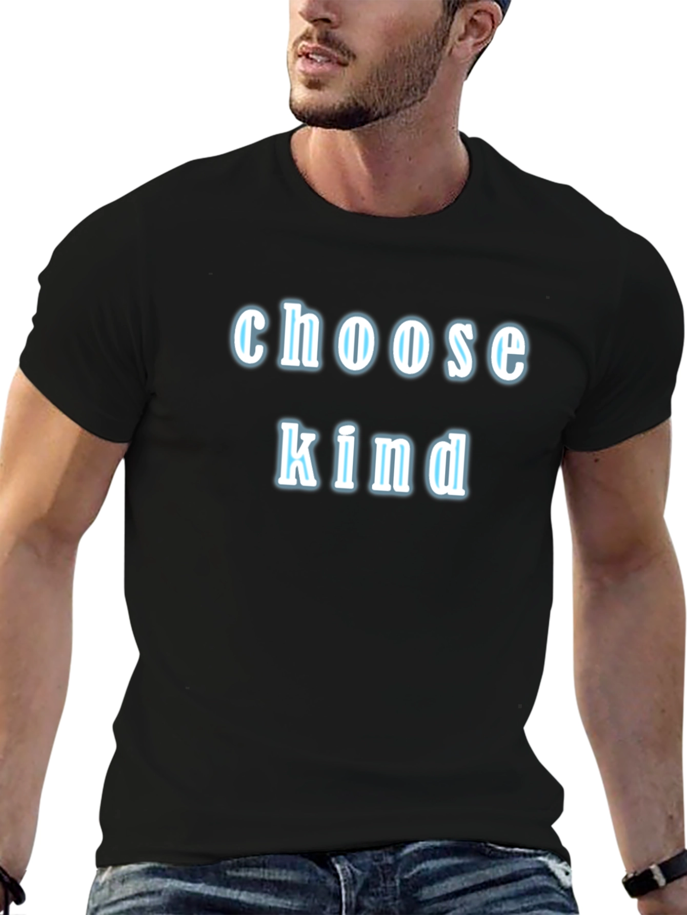 Black Choose Kind T-Shirt - Inspiring Positive Message view 6