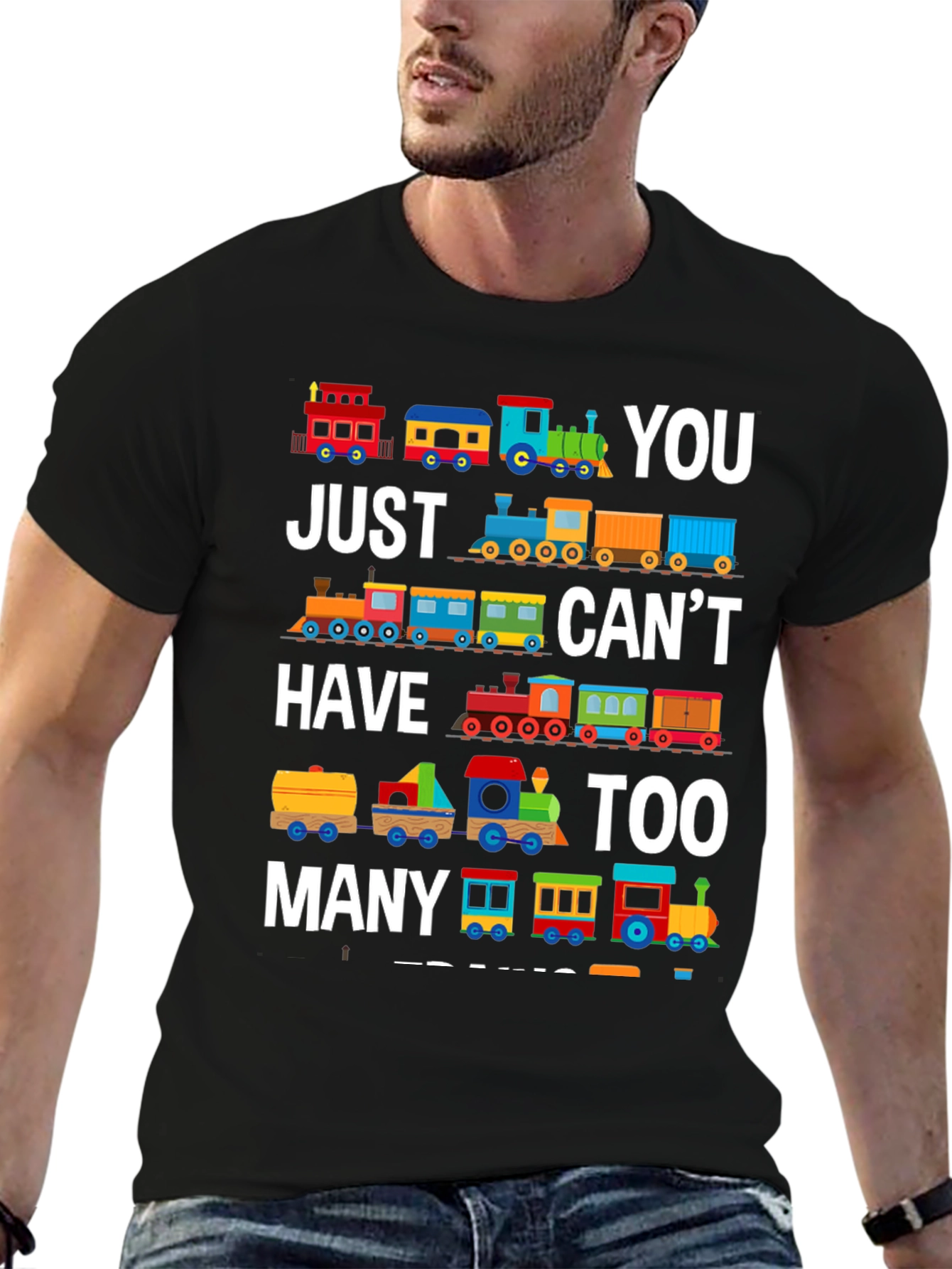 Black Train T-Shirt: You Can't Have Too Many Trains! view 6