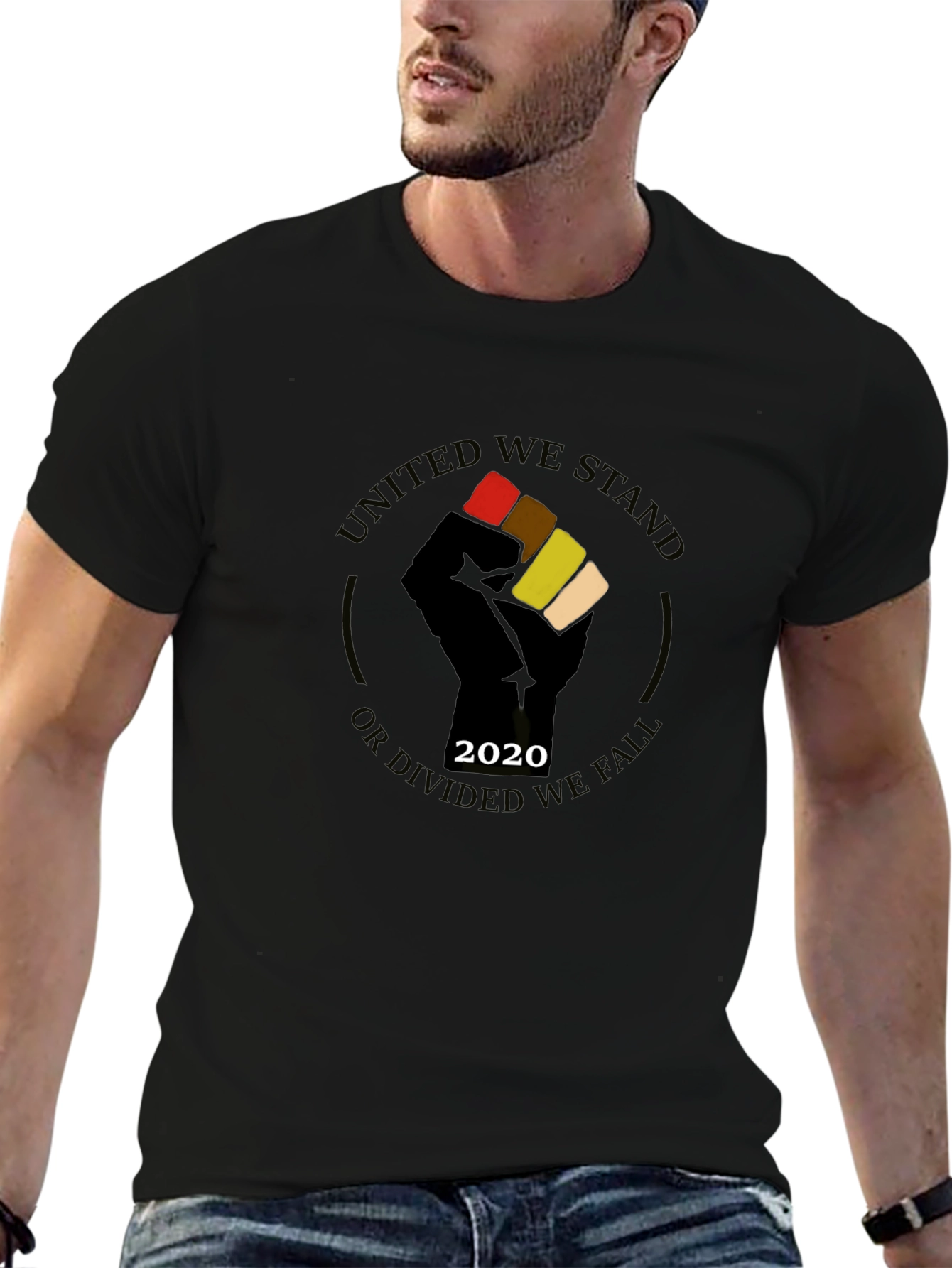 Black United We Stand T-Shirt view 6