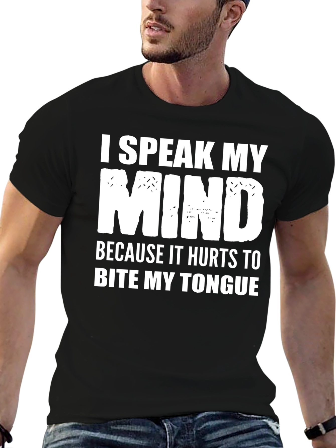 Black Speak My Mind Black Tee view 6